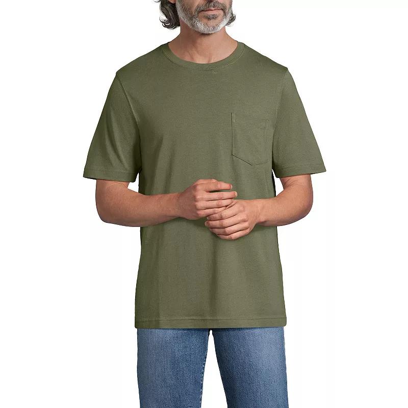 Men's Land's End Super-T Short Sleeve T-Shirt with Pocket,  Product Image