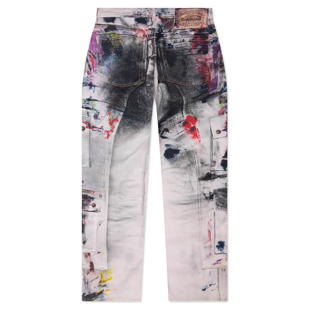 1981 Baggy Fit Jeans - White/Multi Male Product Image