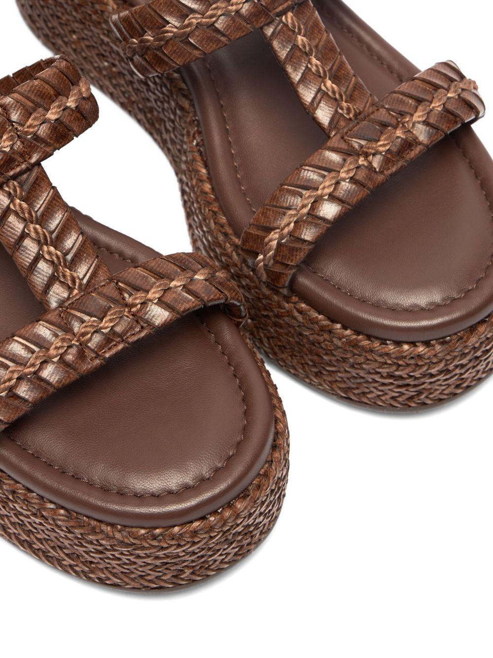 braided-strap heeled sandals  Product Image