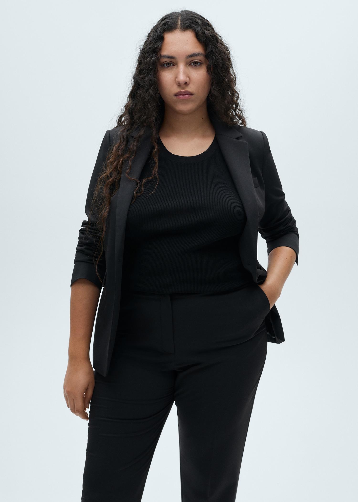 Straight suit trousers - Women | MANGO USA Product Image