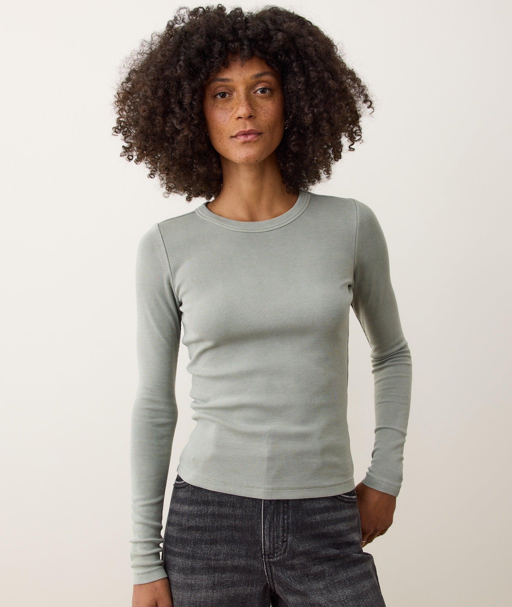 Lexi Rib Sun-In Longsleeve Crew Tee Product Image