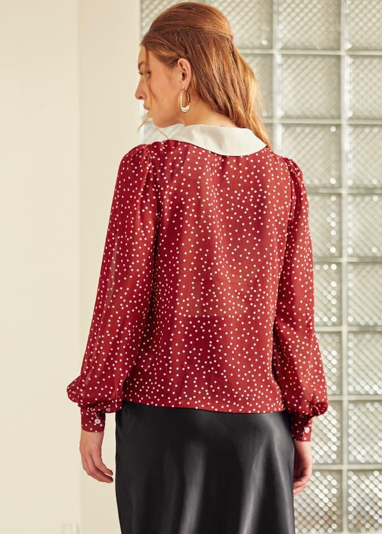 Essence of Every Era Pan Collar Blouse Product Image