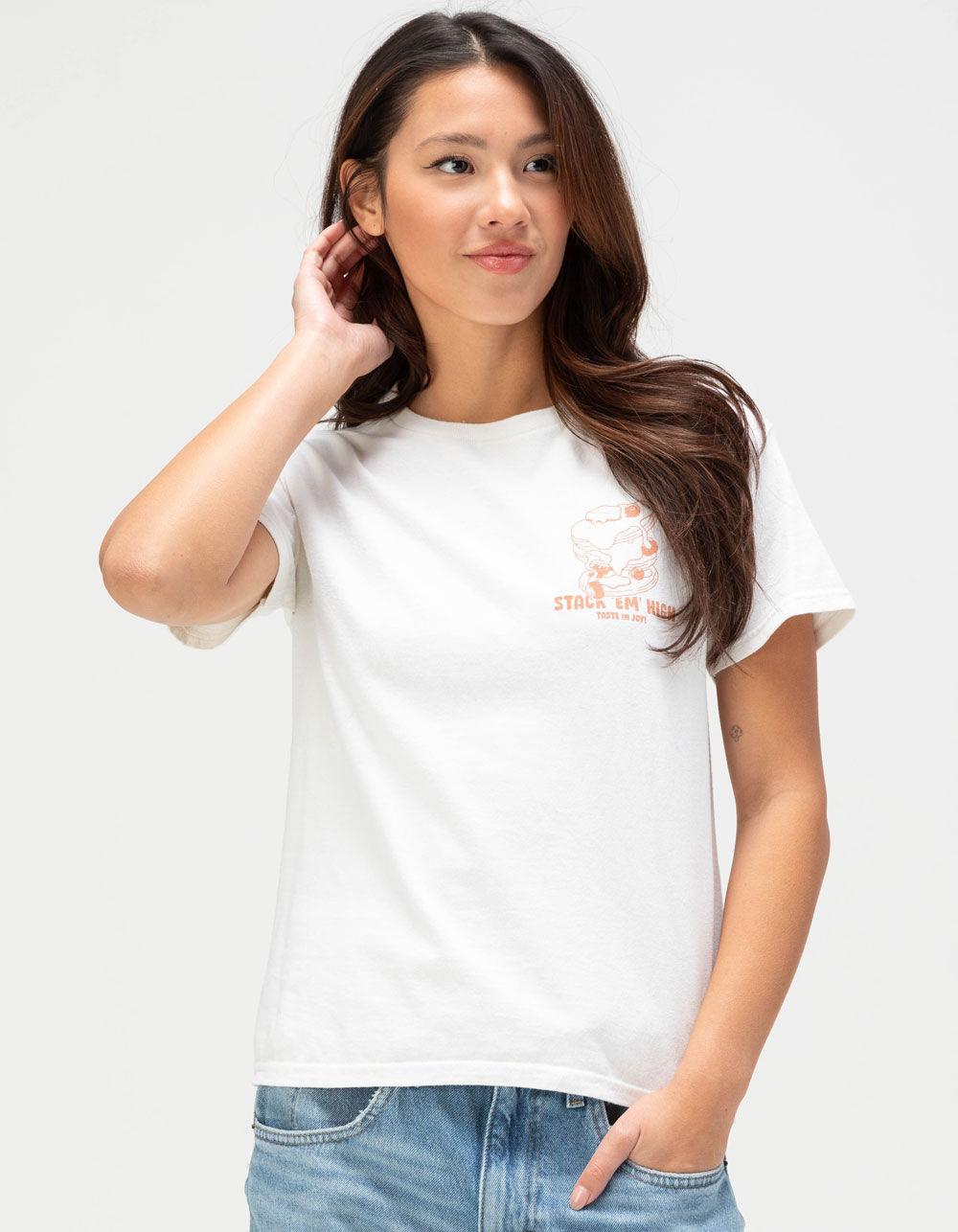 BDG Urban Outfitters Pancakes Womens Relaxed Tee - WHITE Product Image