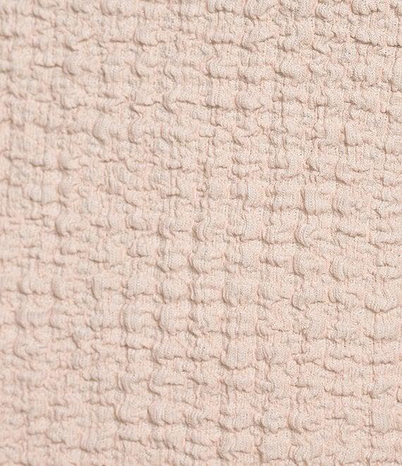 Calvin Klein Texture Knit Mock Neck Sleeveless Top Product Image