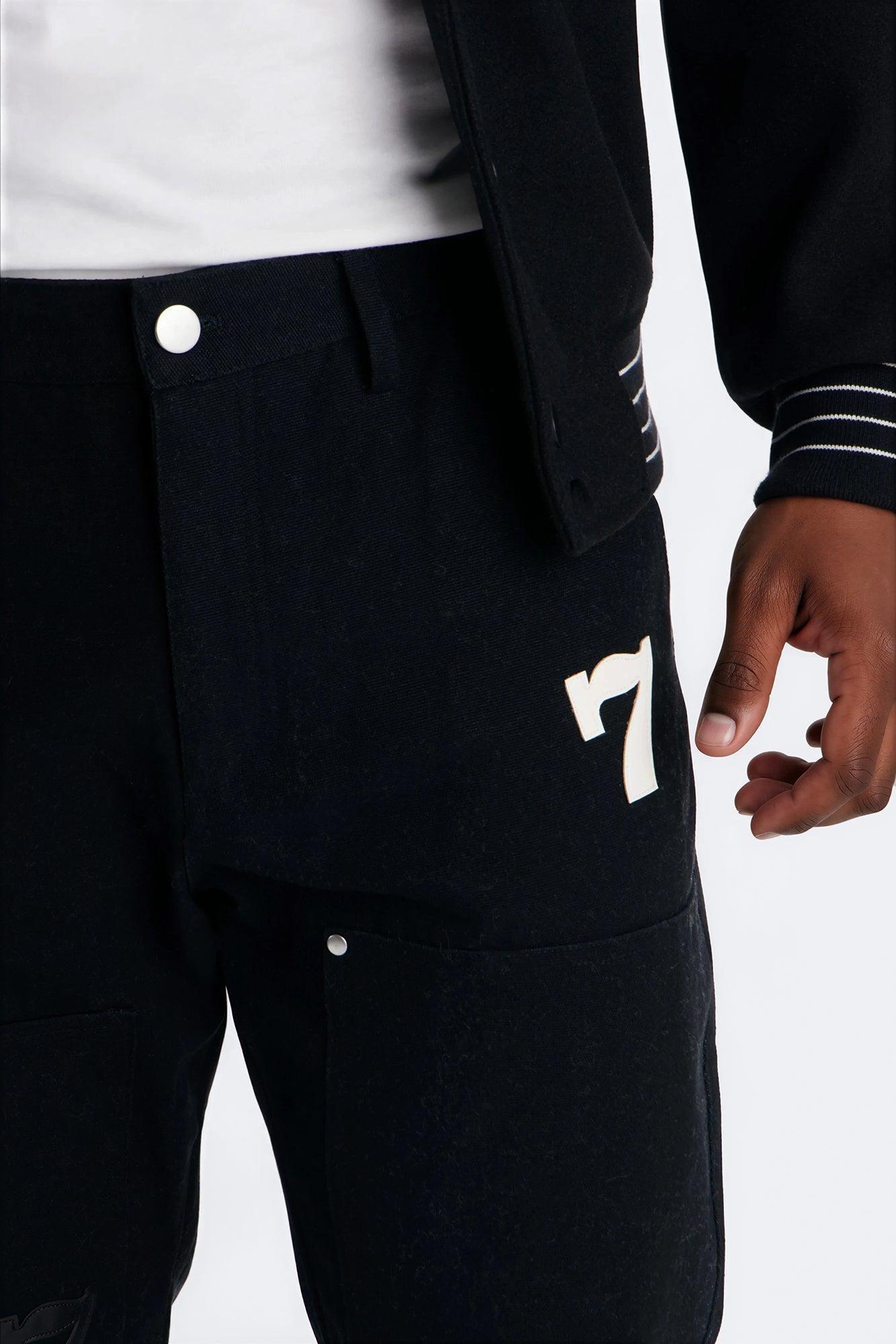 Straight Angel Numbers Pant - Black Product Image