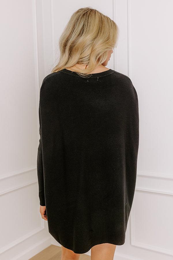 Always Cozy Sweater Top in Black Product Image