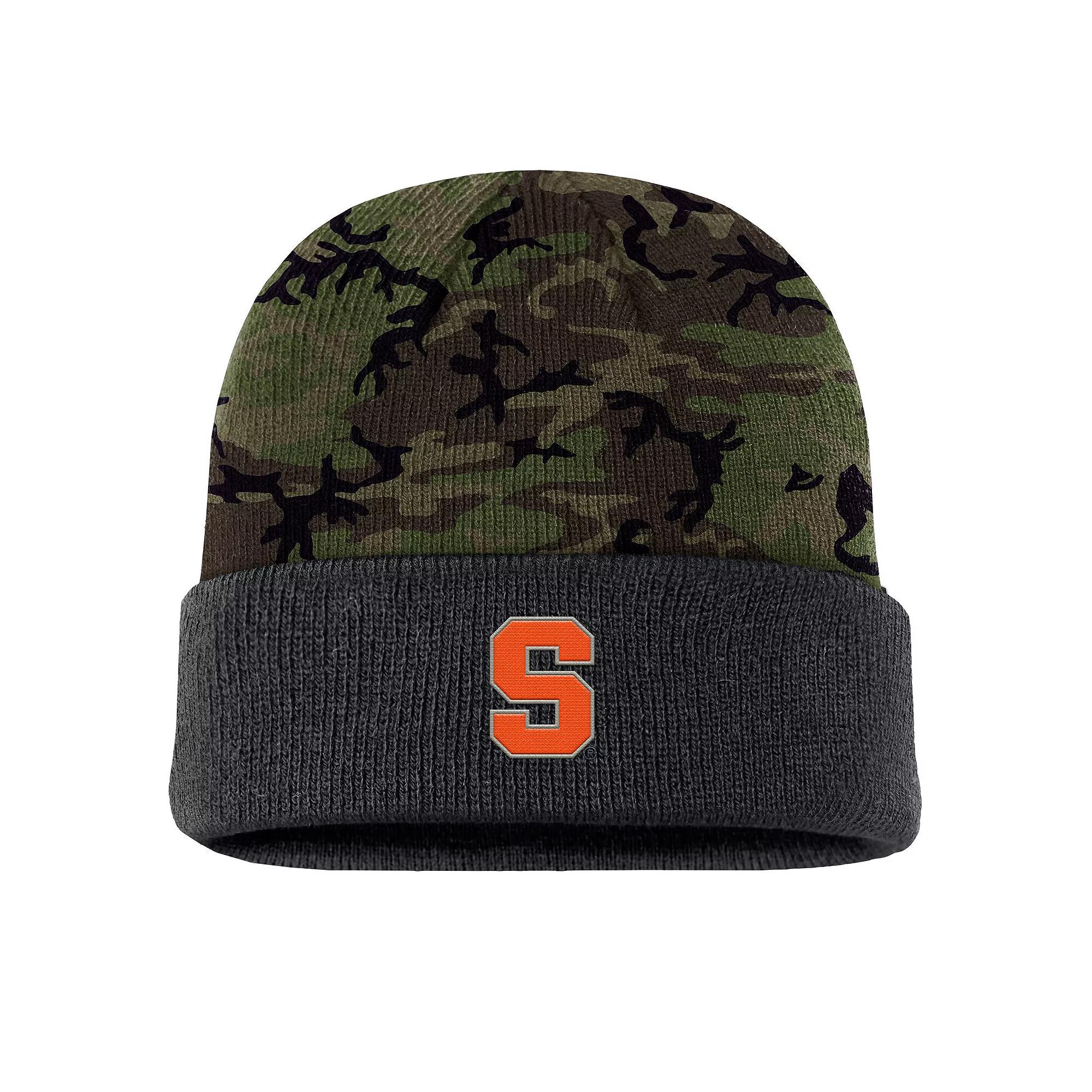 Men's Nike  Camo Syracuse Orange Military Appreciation Cuffed Knit Hat, Green Product Image