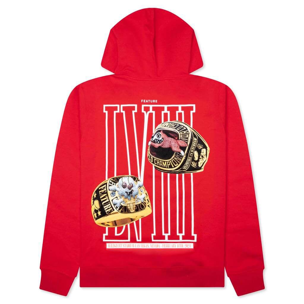 Feature x Icecream Rings Hoodie - Tomato Red Male Product Image