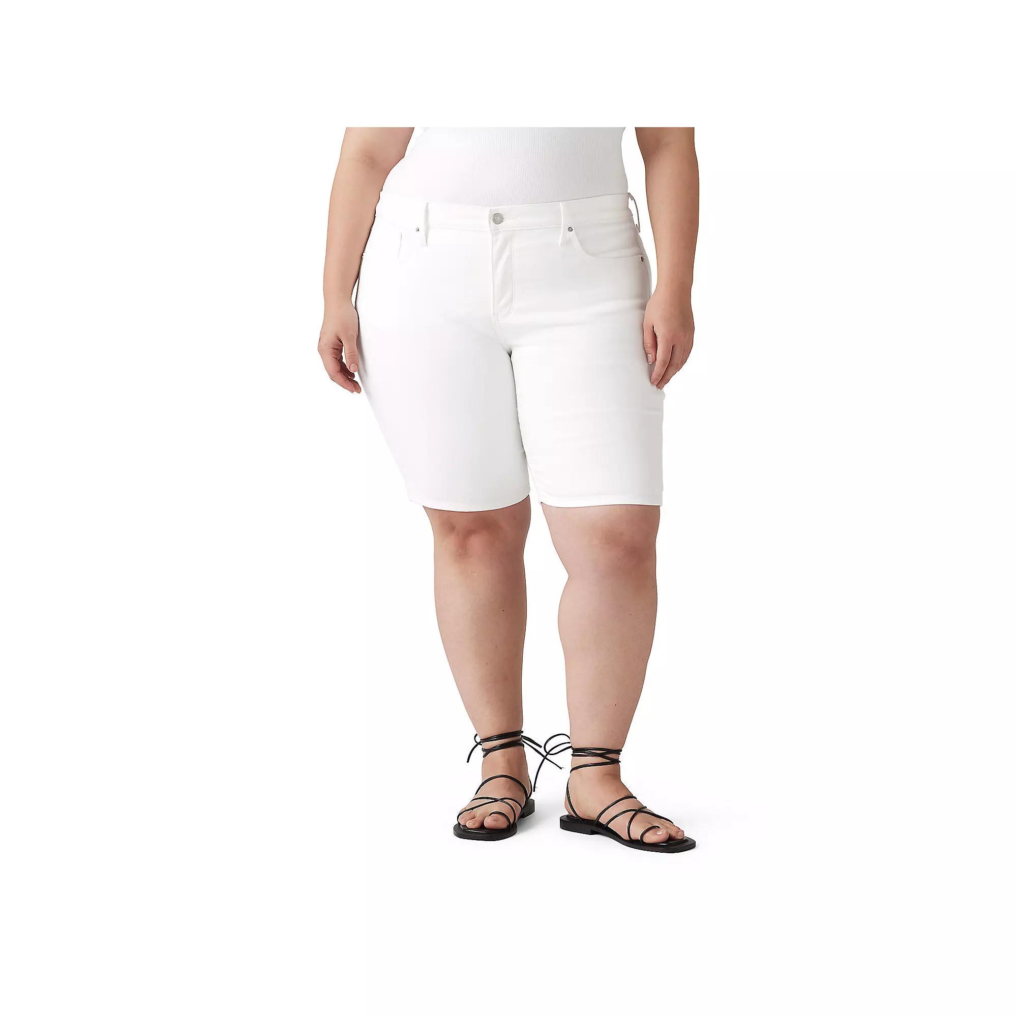 Plus Size Levis Classic Denim Bermuda Shorts, Womens Product Image