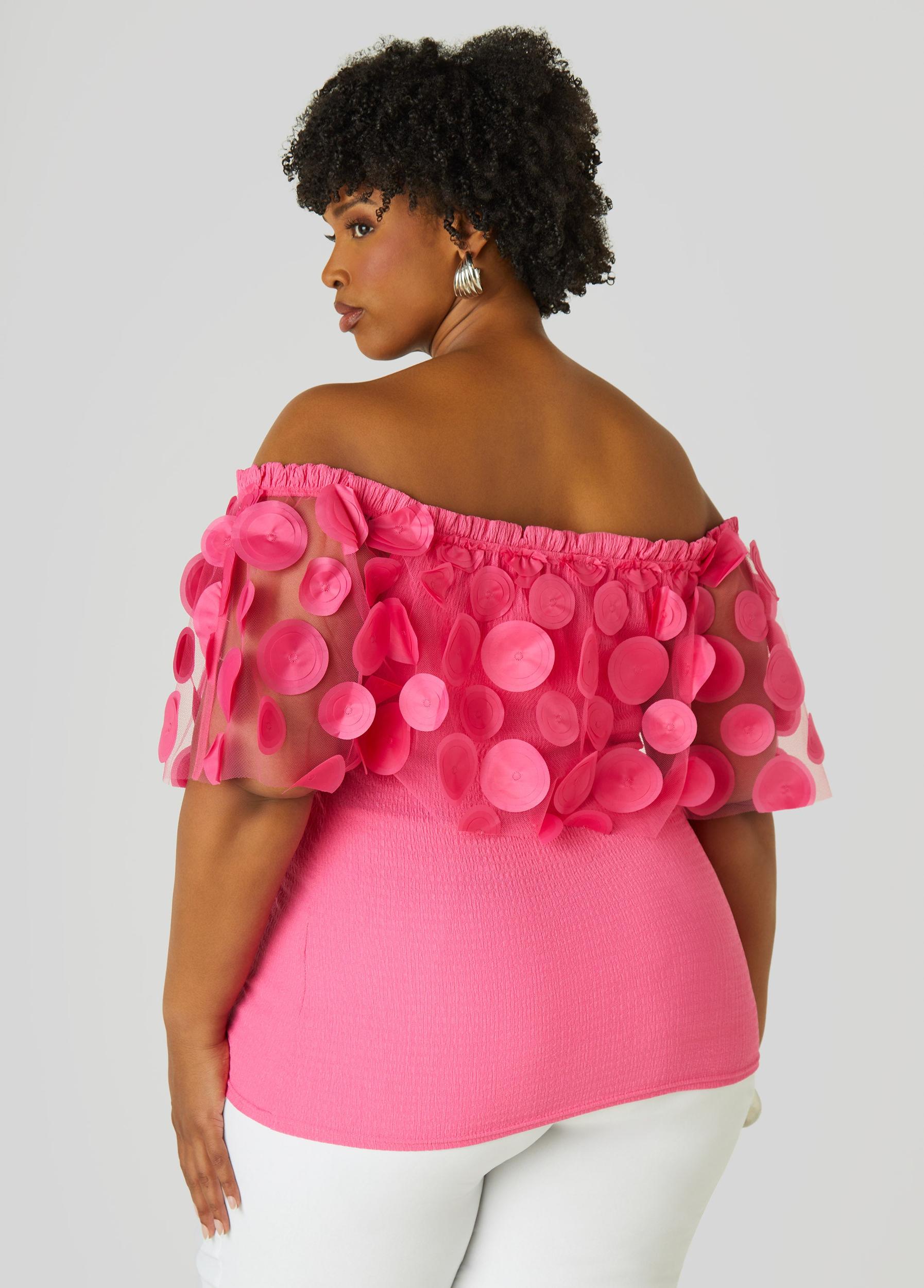 Off The Shoulder Layered Knit Top Product Image