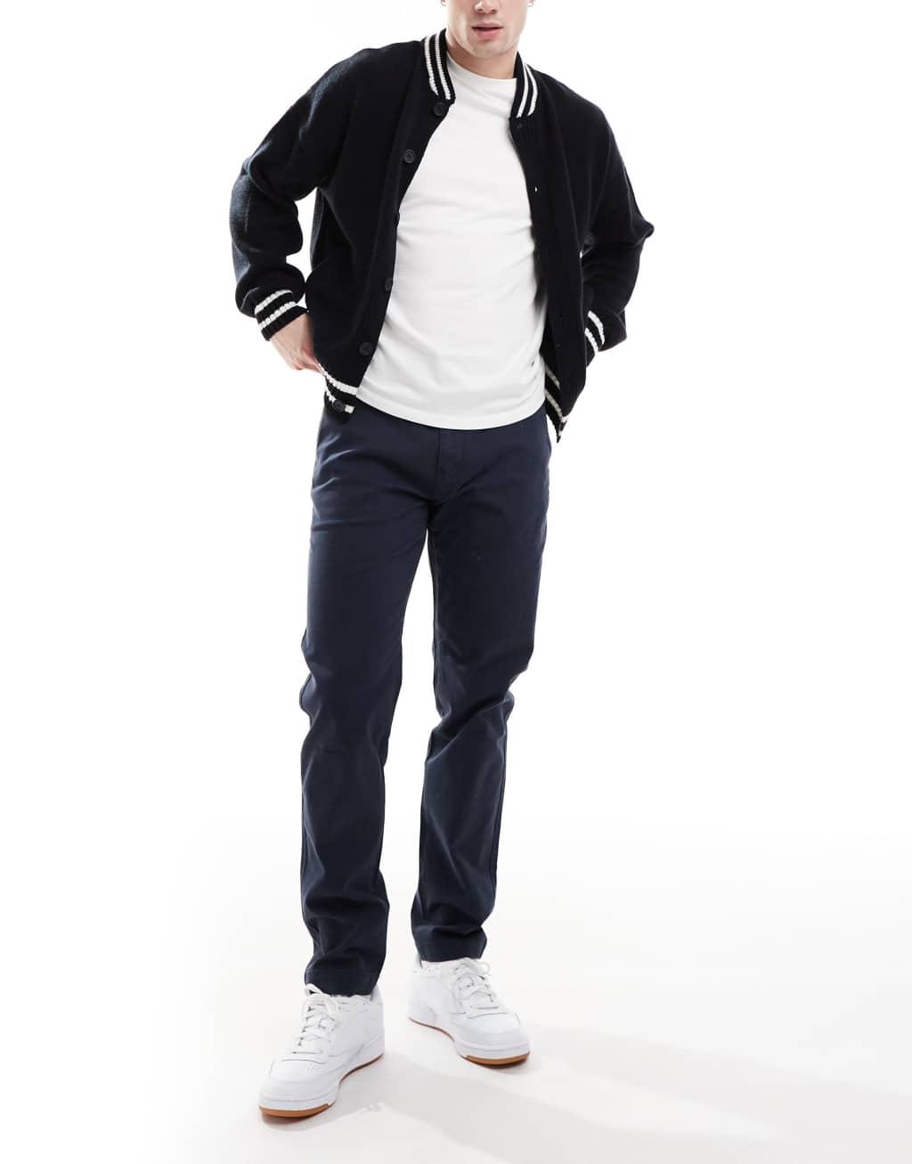 Levi's XX Chino straight garment dye twill pants in navy Product Image