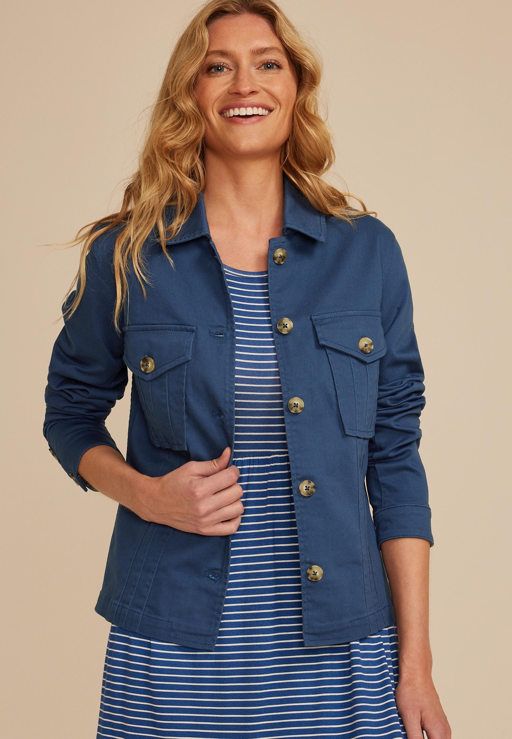 Seamed Twill Jacket Product Image