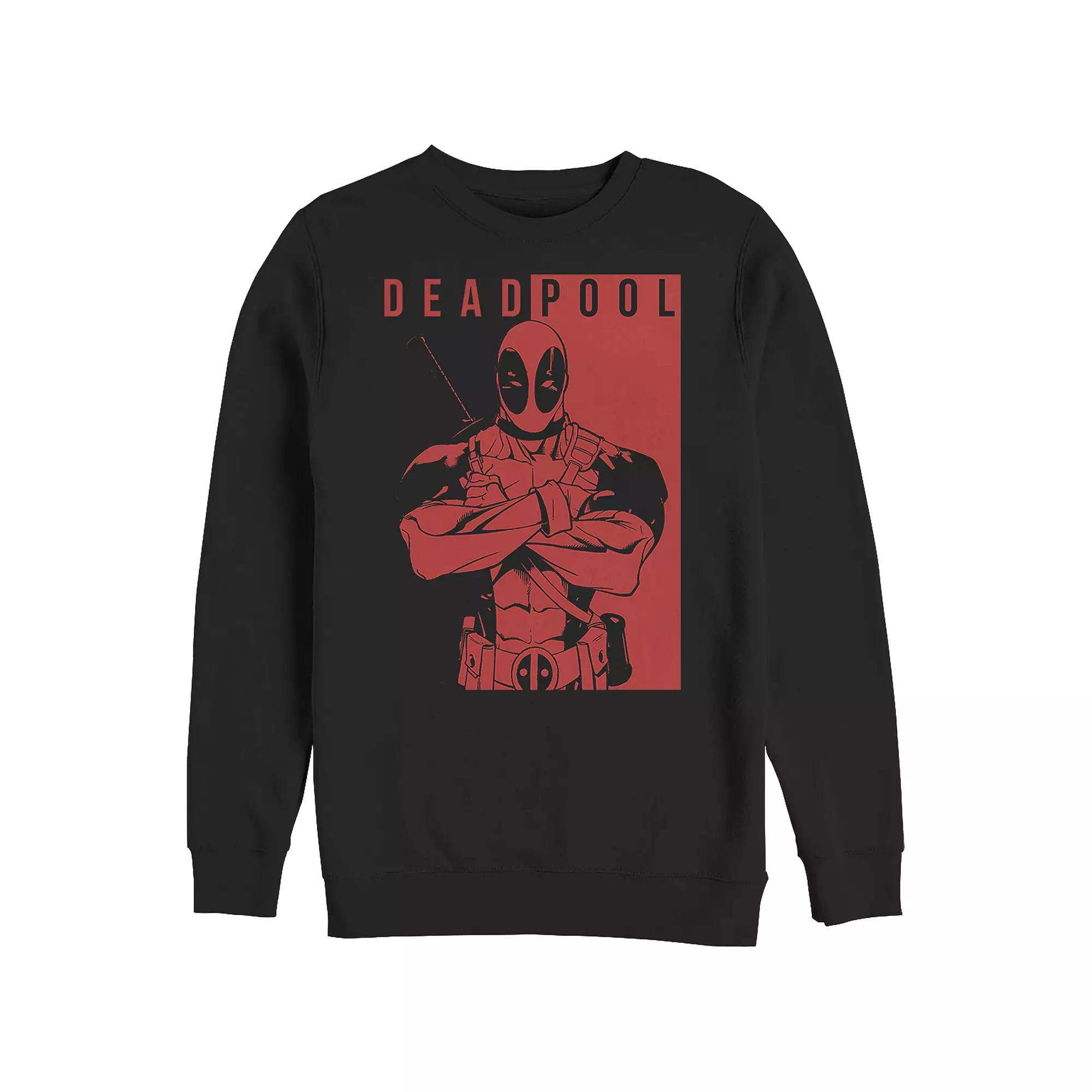Big & Tall Marvel Deadpool Bicolor Poster Graphic Fleece, Men's,  Product Image