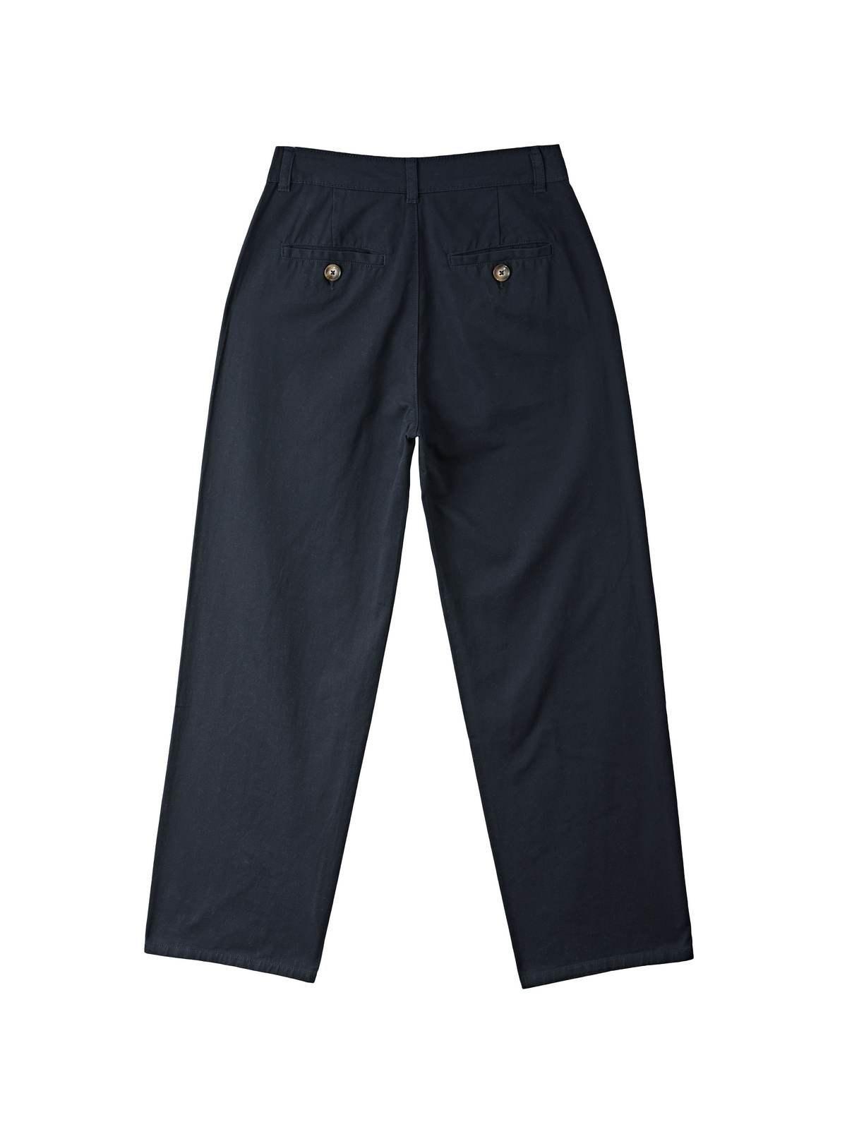 Patchwork Waist Straight Leg Pants Product Image