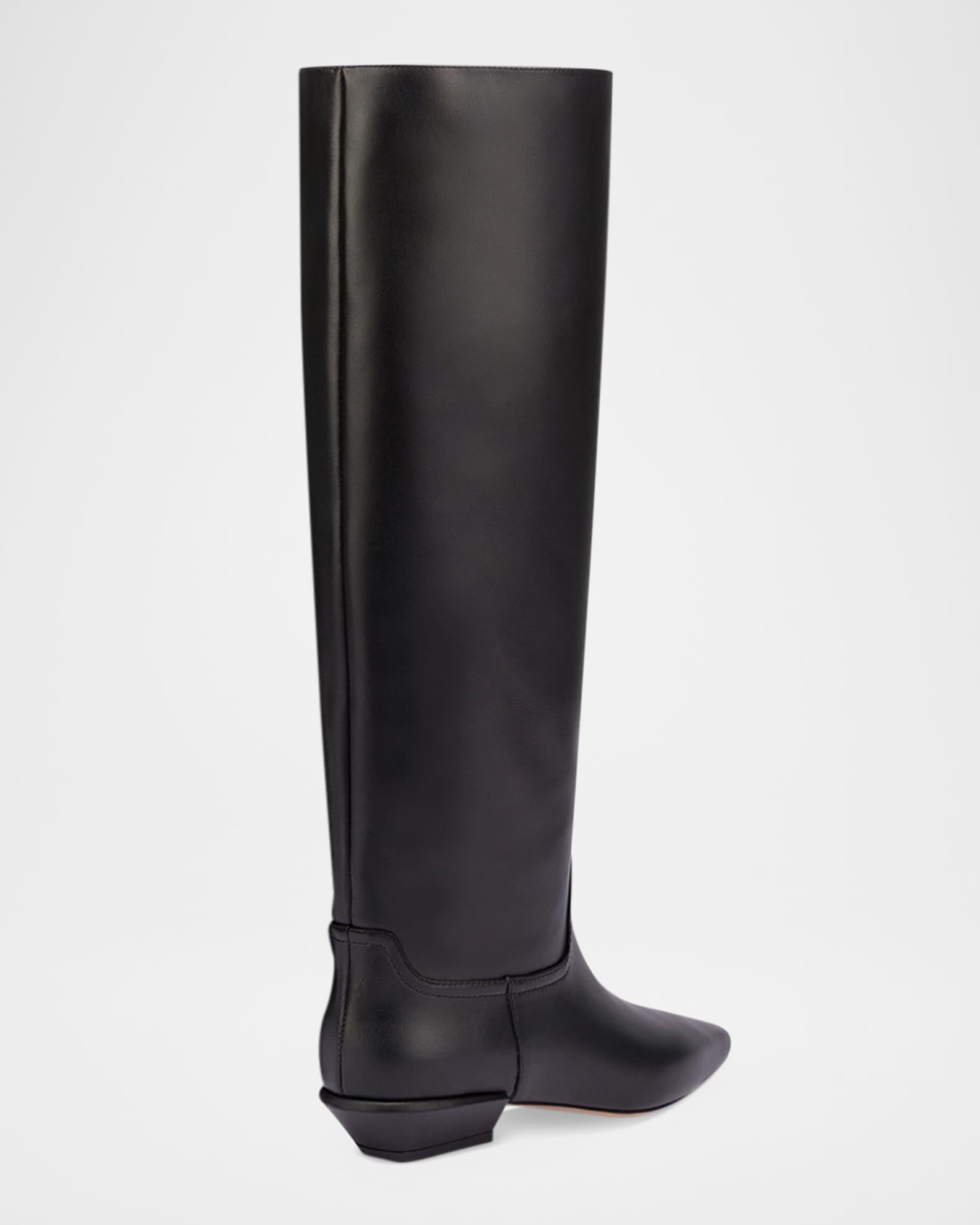 Bettina Leather Knee-High Boots Product Image