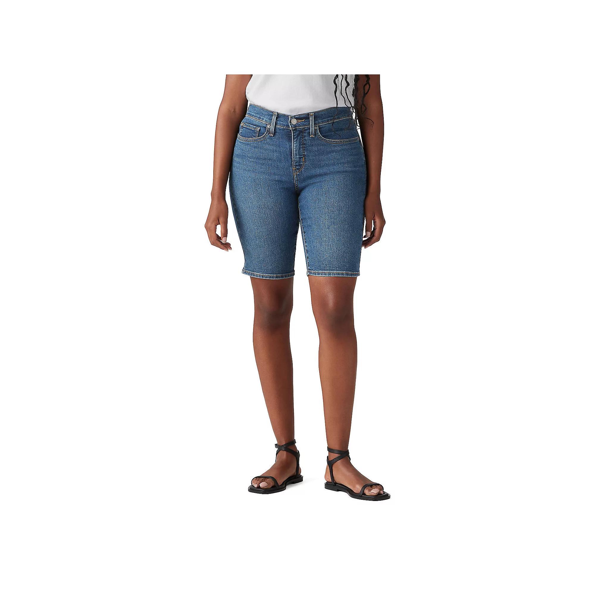 Women's Levi's® Shaping Bermuda Shorts, Size: 27(US 4)Medium, Clever Product Image