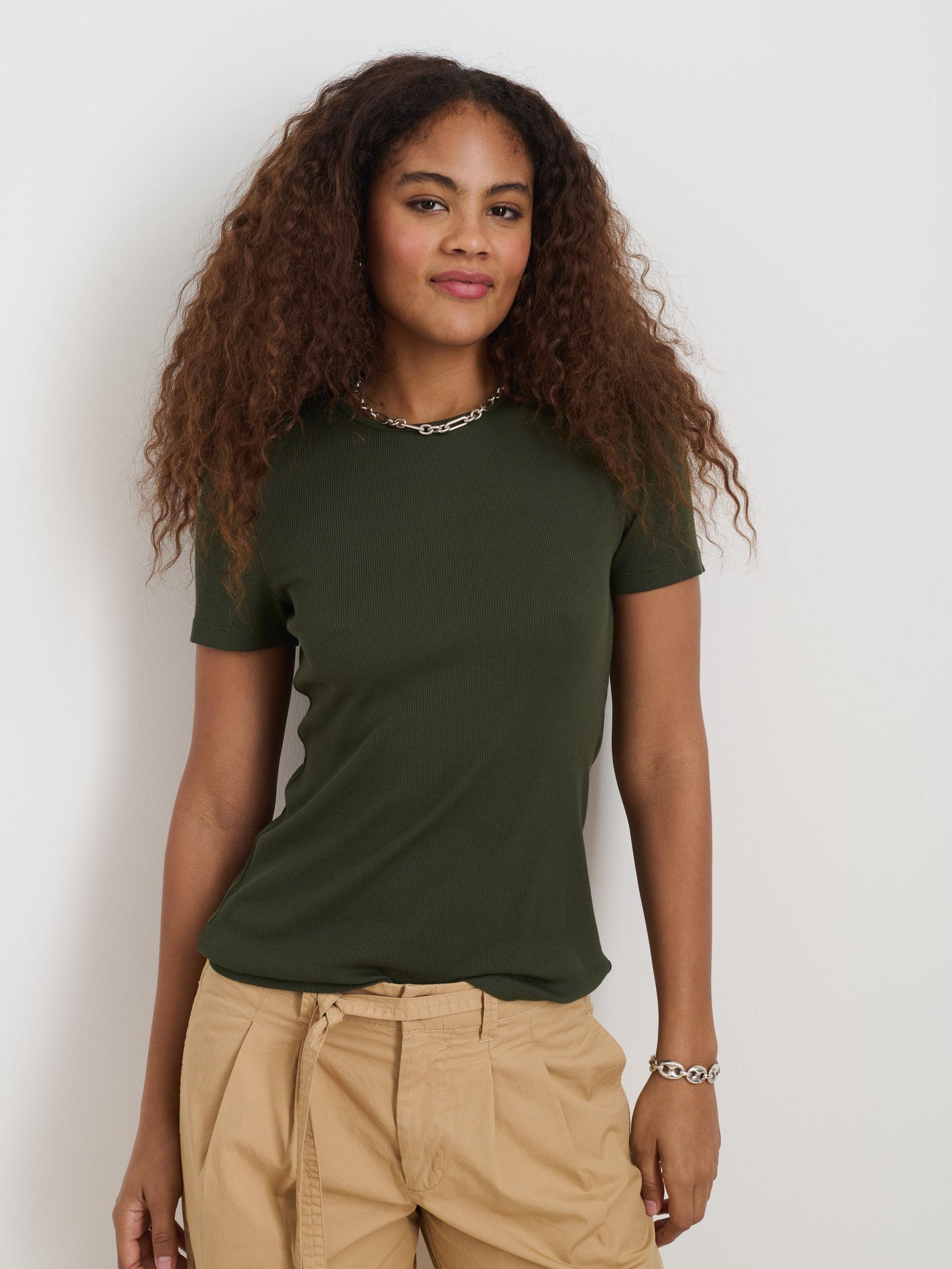 Carolyn Tee In Fine Rib Product Image