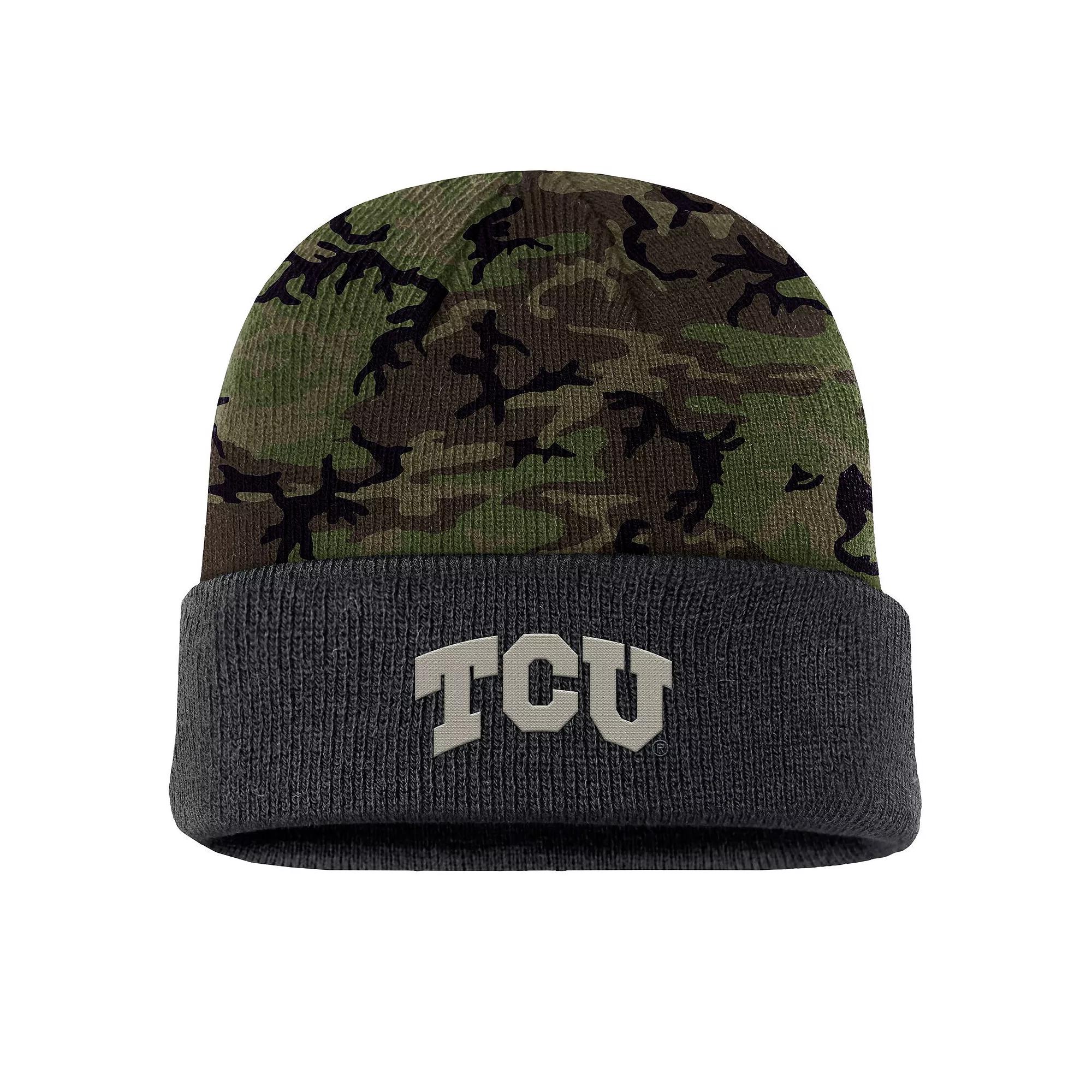 Men's Nike  Camo Iowa State Cyclones Military Appreciation Cuffed Knit Hat, Green Product Image