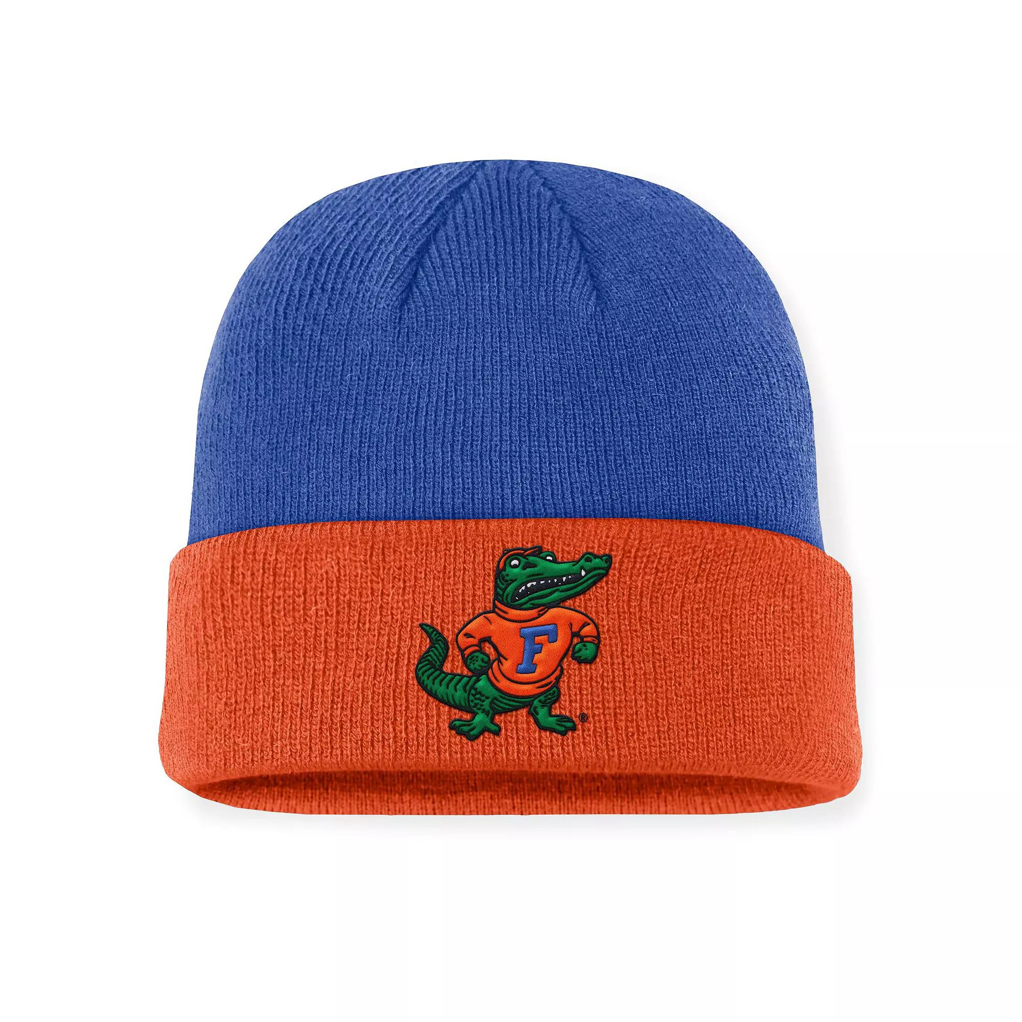 Men's Nike Royal/Orange Florida Gators Legacy Terra Cuffed Knit Hat, Blue Product Image