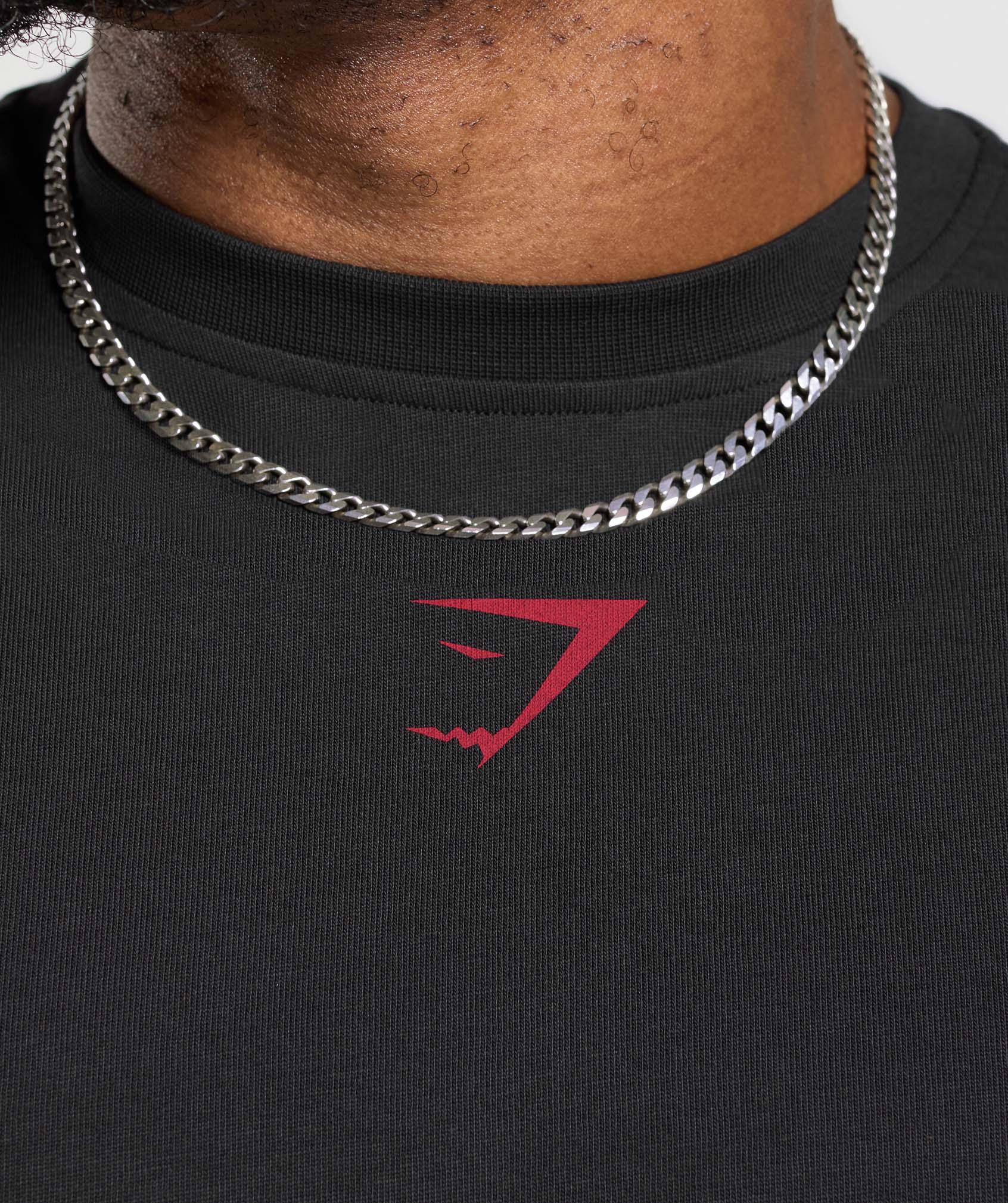 Gymshark Lifting Club T-Shirt - Black/Conditioning Red Male Product Image