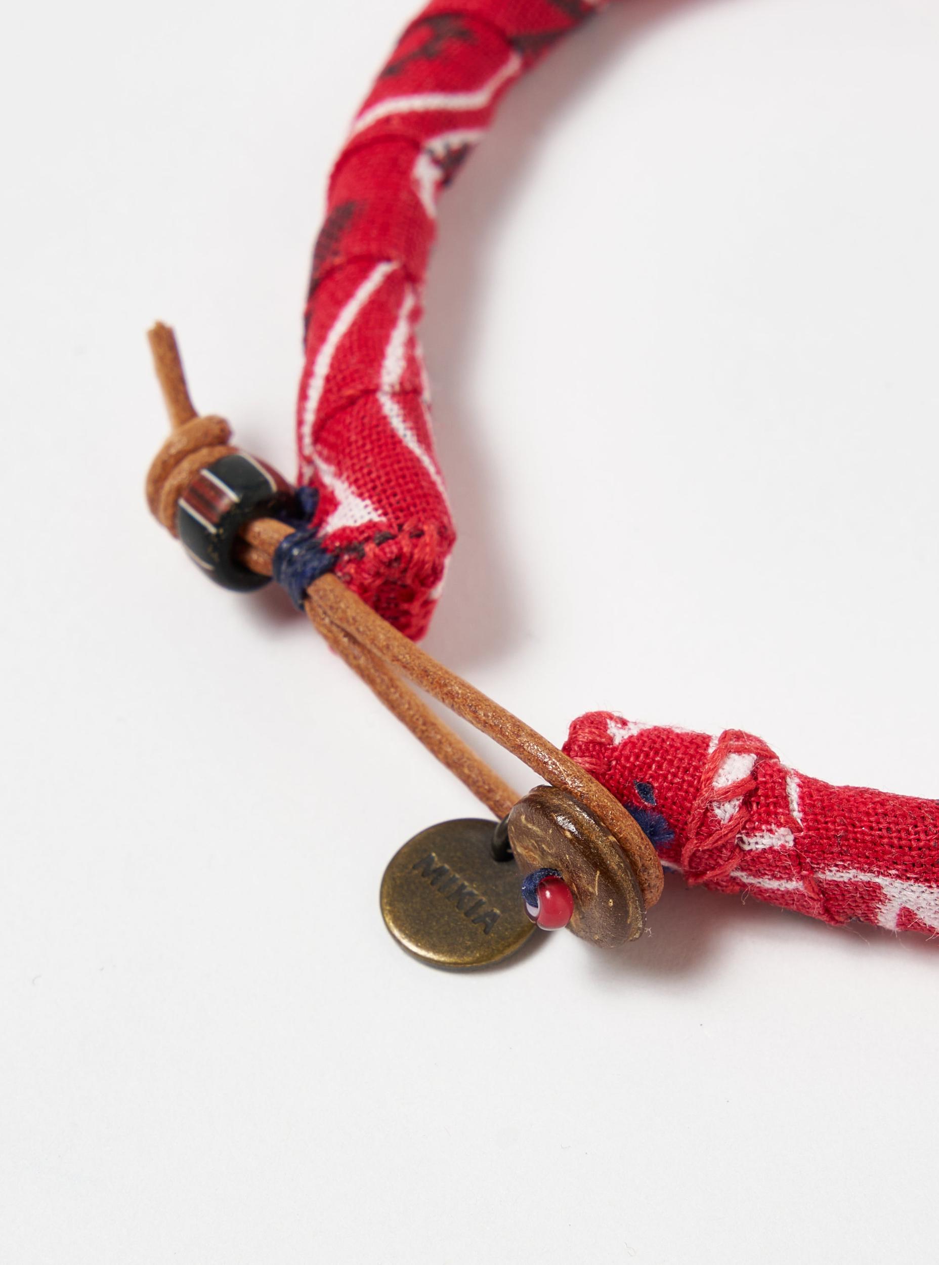 Mikia Bracelet in Red Bandana Product Image