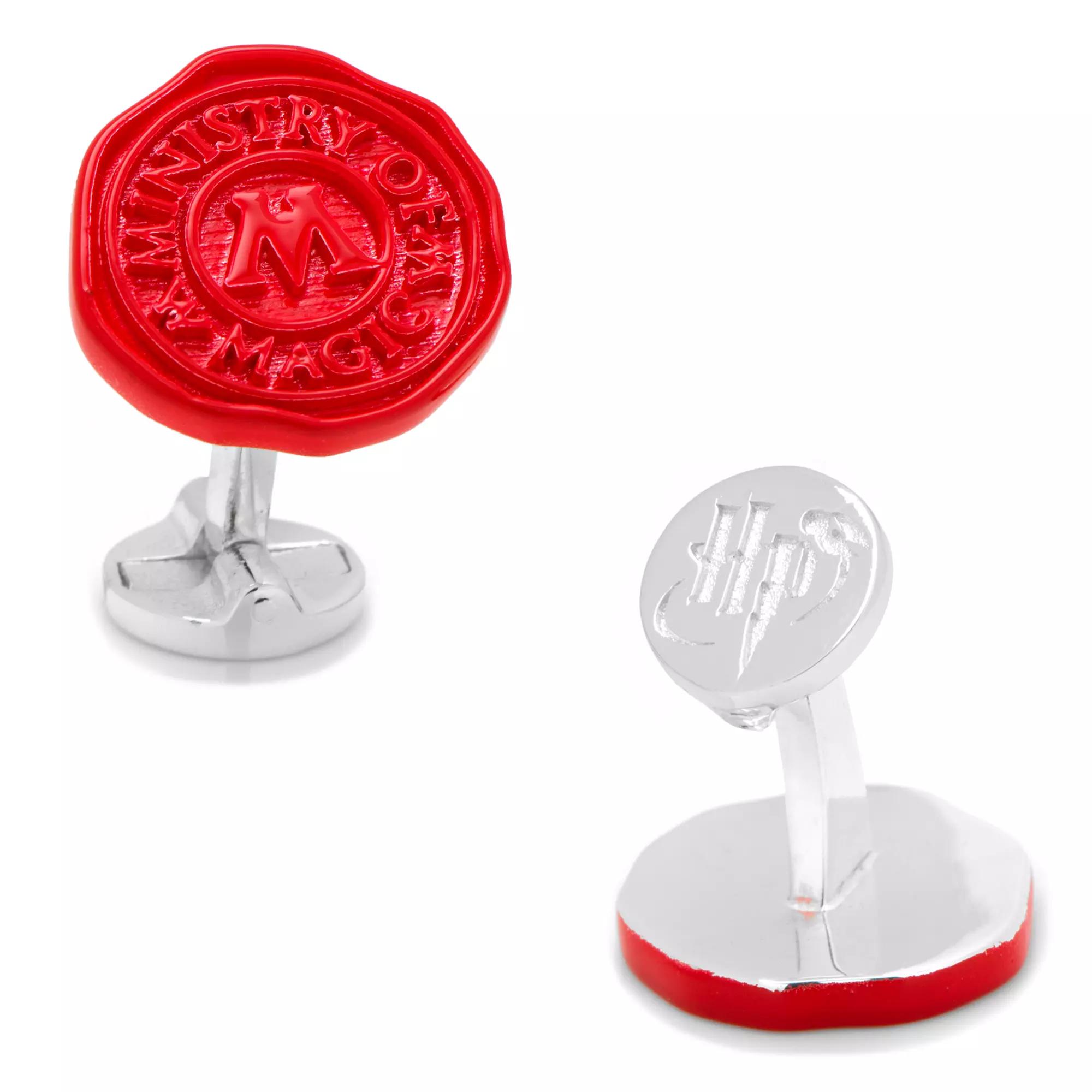 Men's Cuff Links, Inc. Harry Potter Ministry of Magic Wax Stamp Cuff Links, Red Product Image