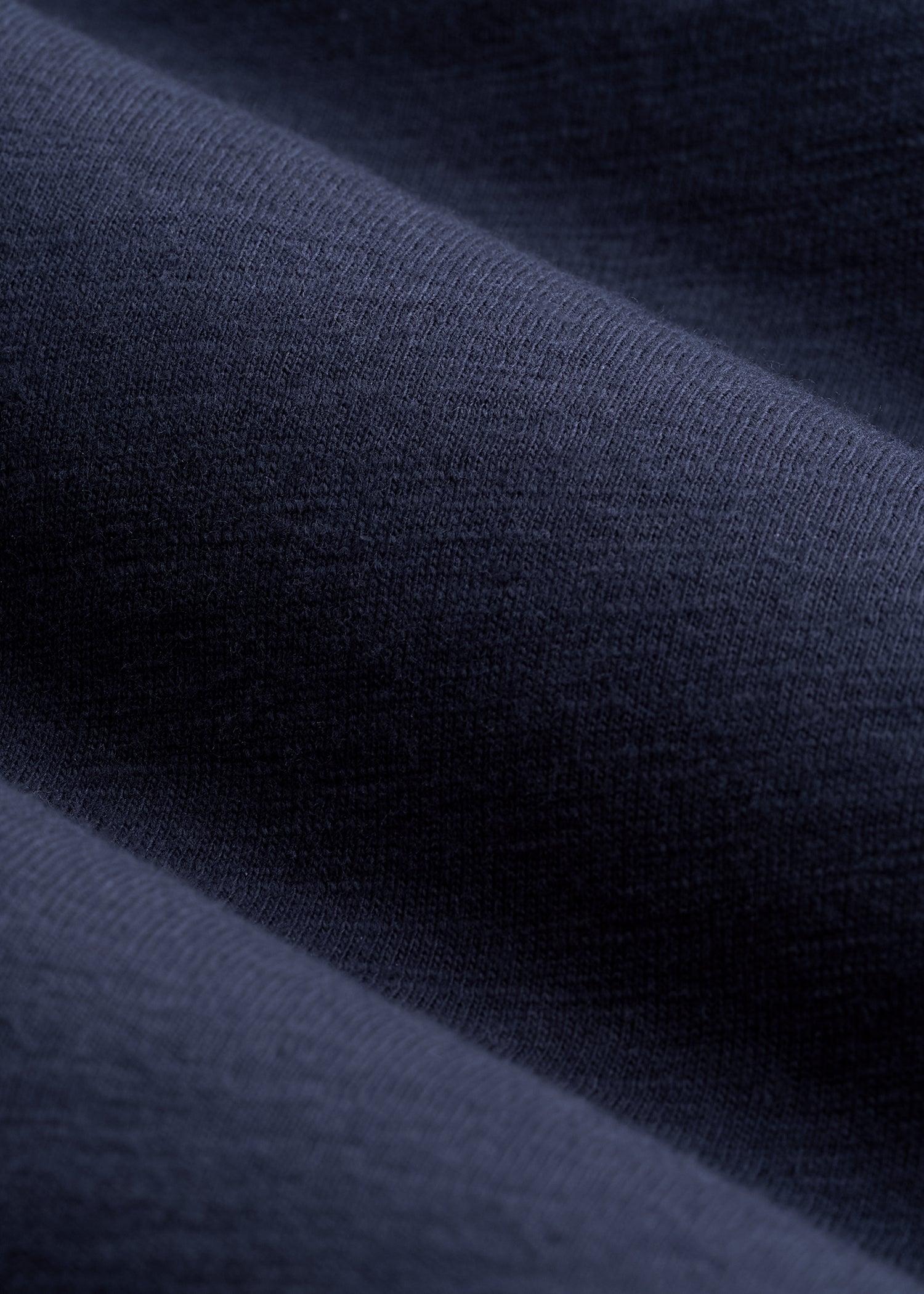 Slub Self Collar Polo Shirt for Tall Men in Chambray Male Product Image