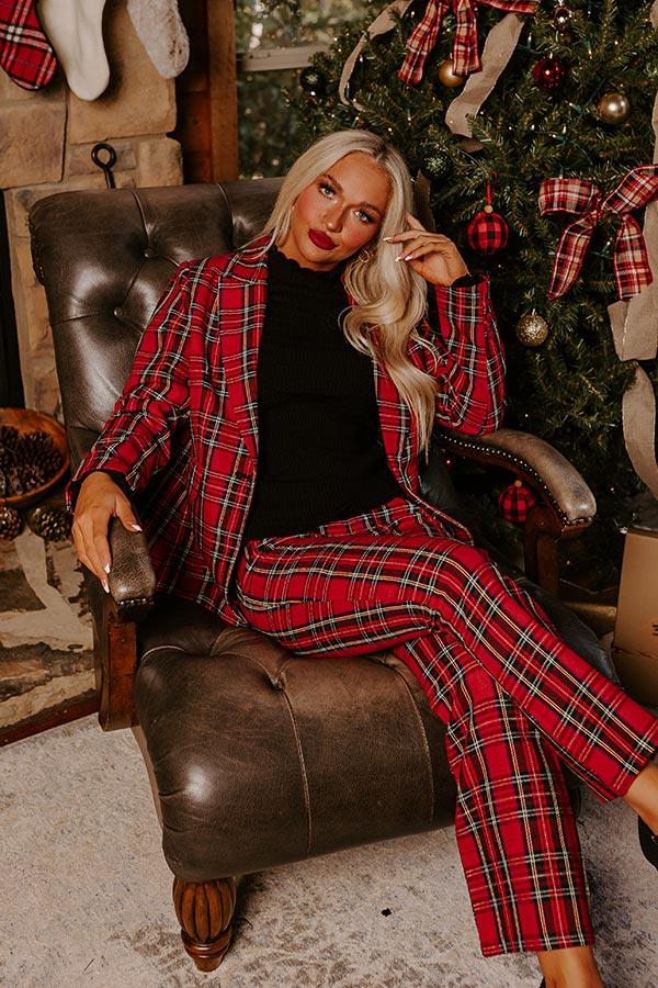 Festival Feels Plaid Blazer Product Image