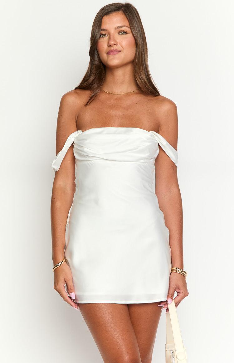 Zoella White Off The Shoulder Mini Dress Product Image