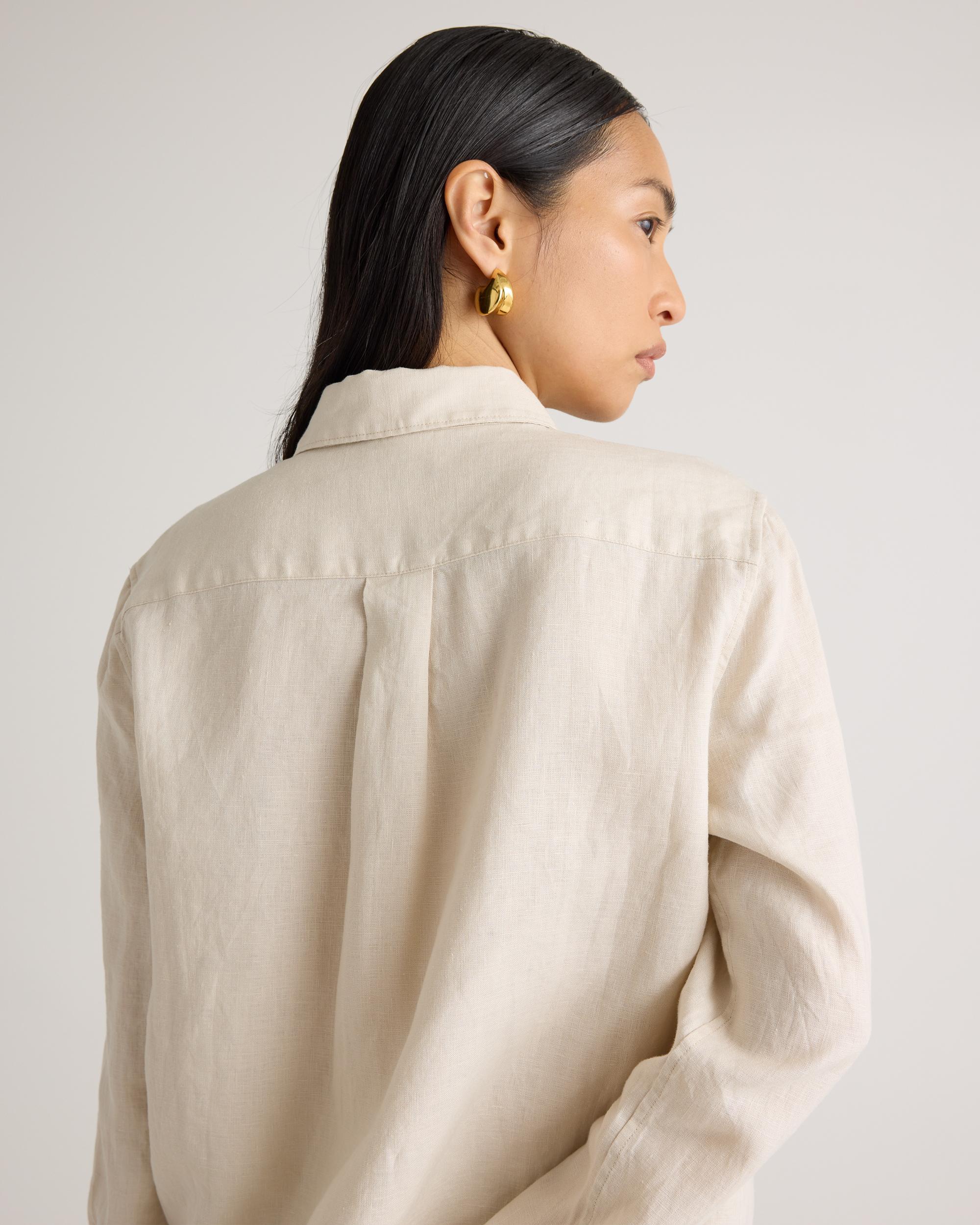 Quince | Women's 100% European Linen Long Sleeve Shirt Product Image