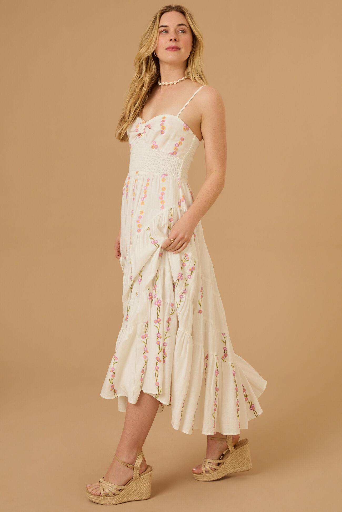 Emma Embroidered Maxi Dress Product Image