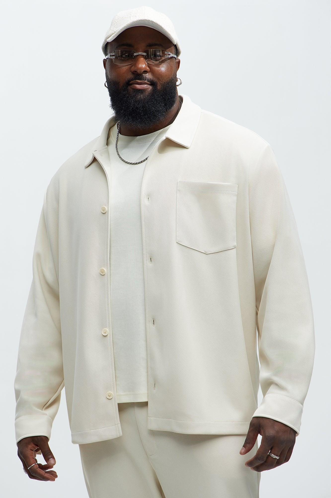 Turner Pocket Button Up Shirt - Cream Product Image