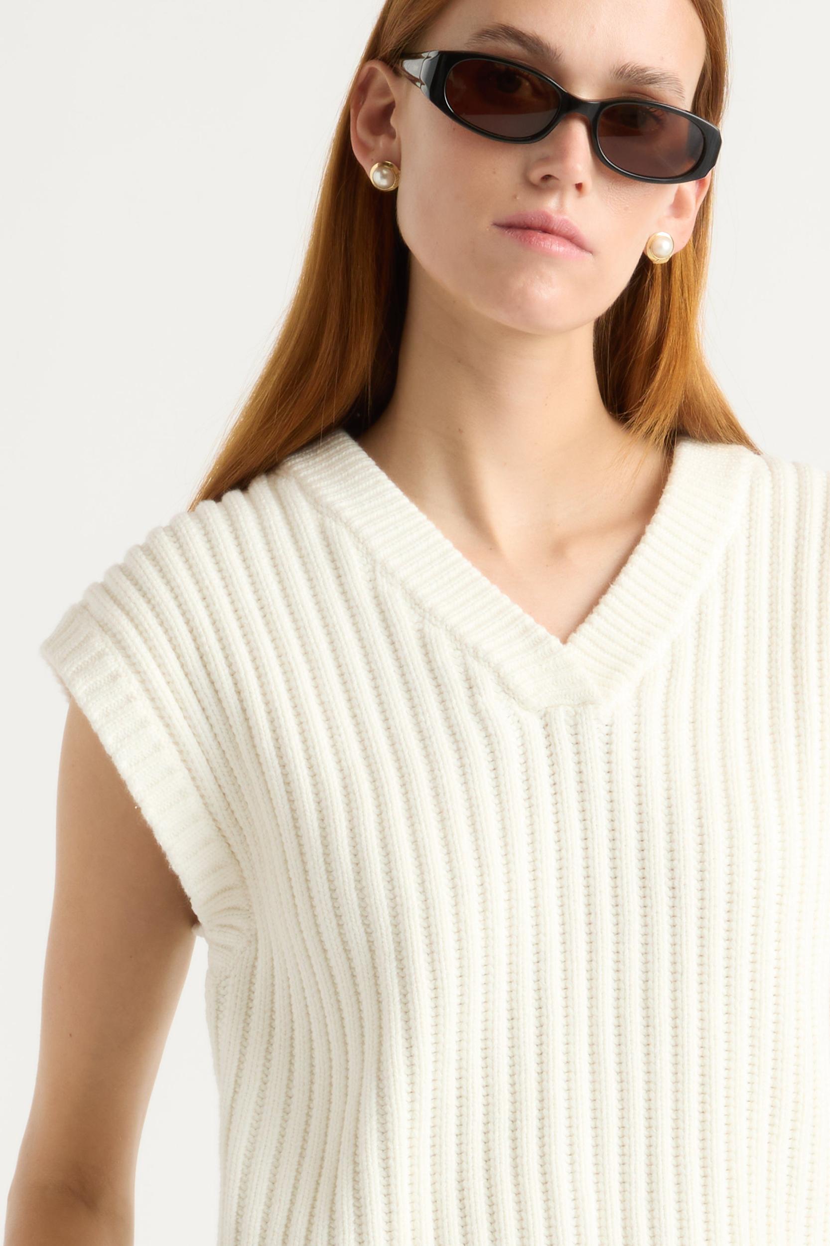 Nicola Organic Cotton Sweater Vest Product Image