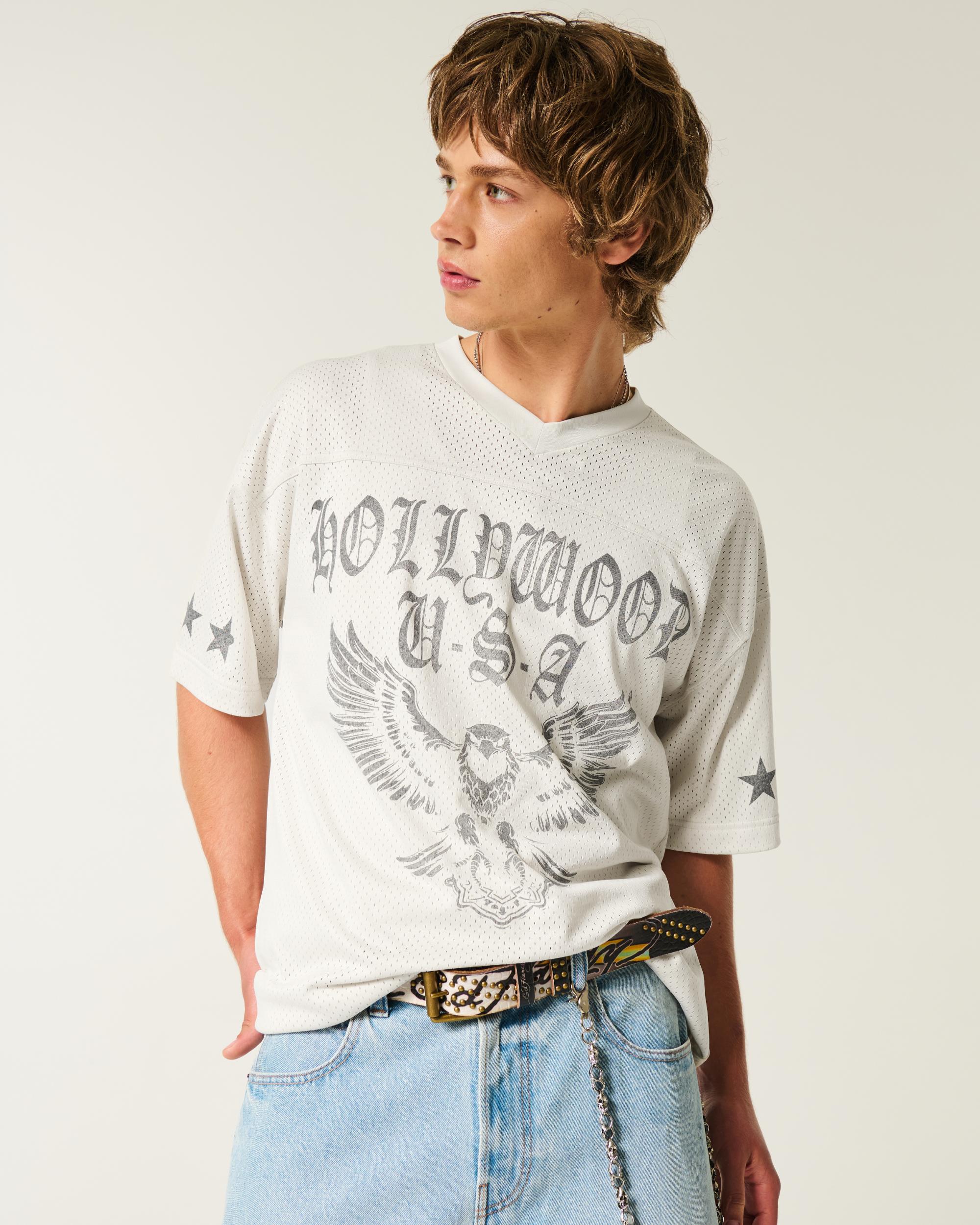 Baggy Hollywood Graphic Football Jersey Product Image