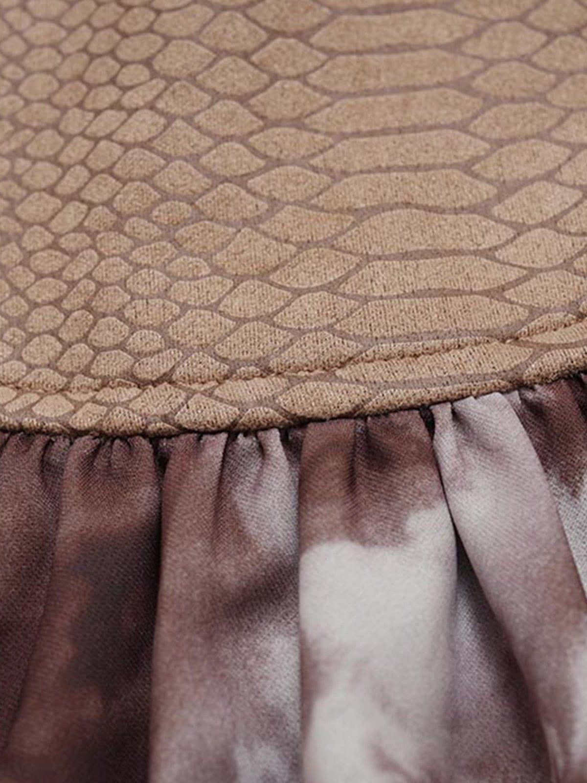 Aelfric Eden Snake Pattern Patchwork Skirt Female Product Image