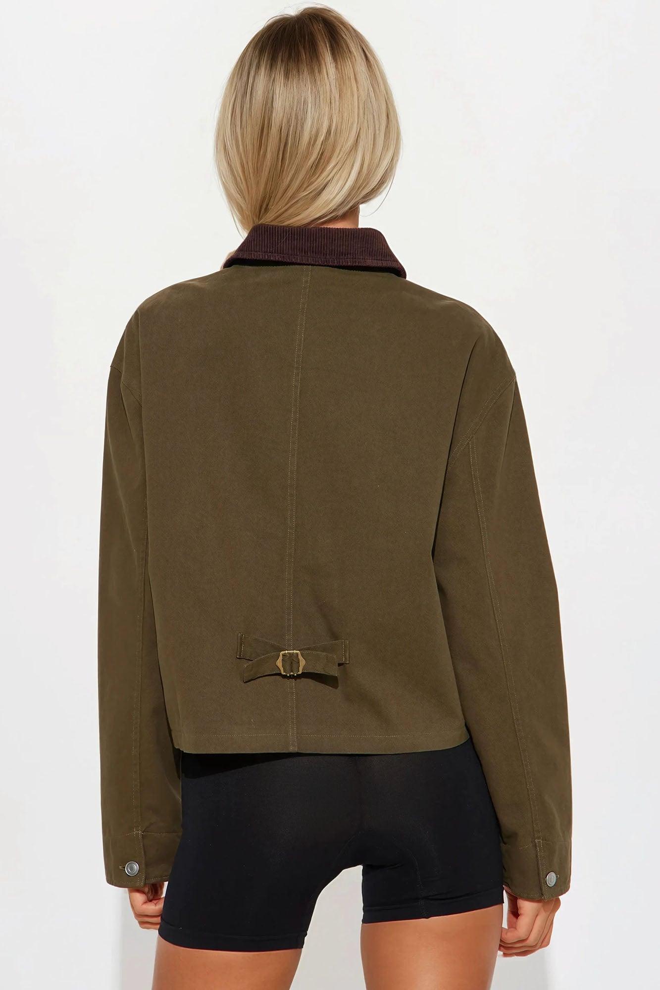 Joelle Barn Jacket - Olive Female Product Image
