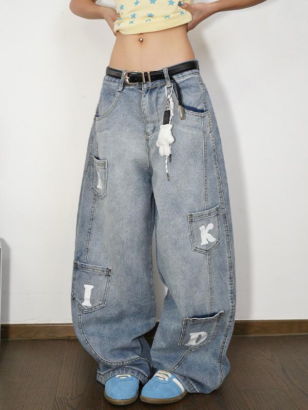 American Vintage Washed Boyfriend Jeans Product Image