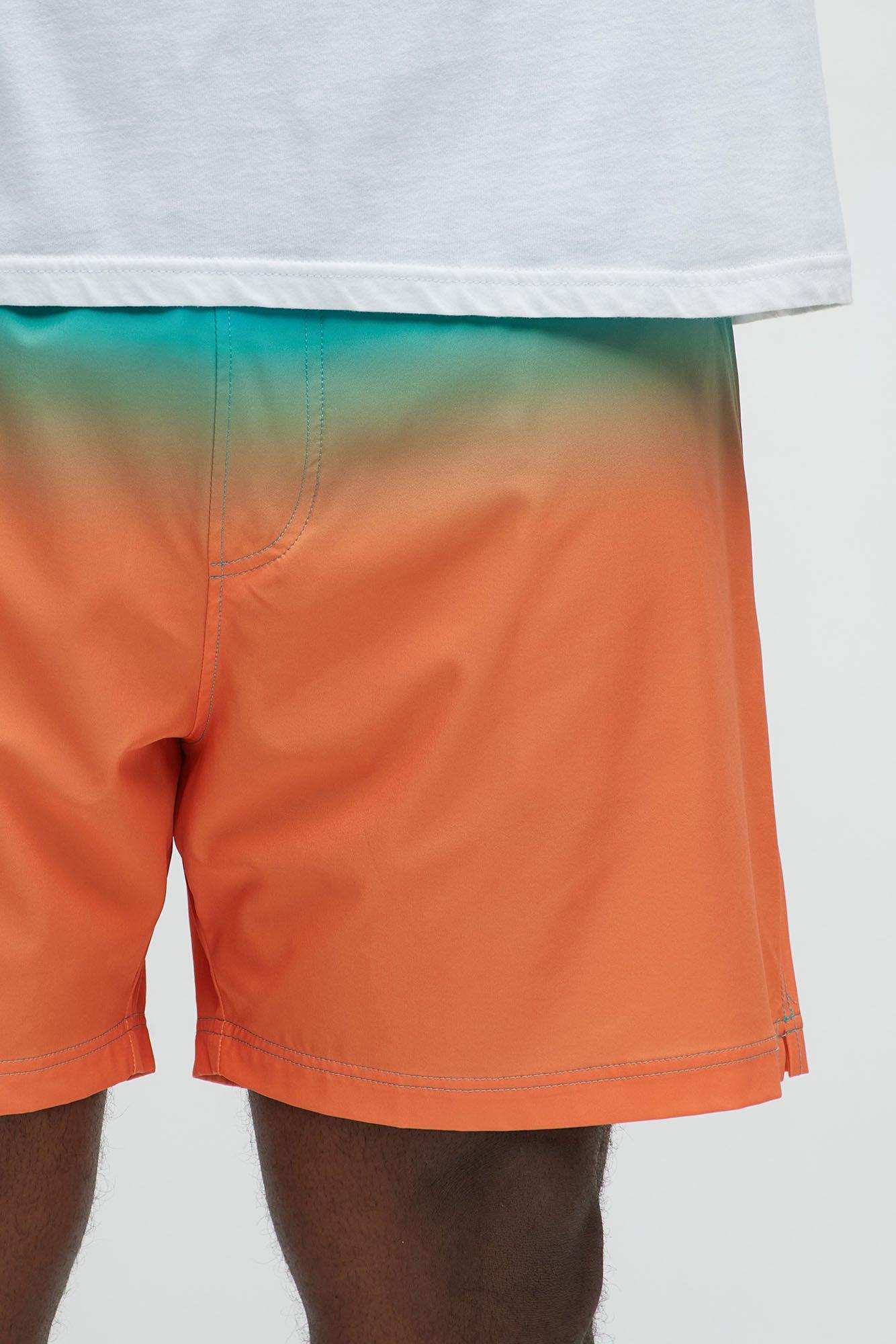 Coastal Fade Swim Classic Trunk - Orange/combo Product Image