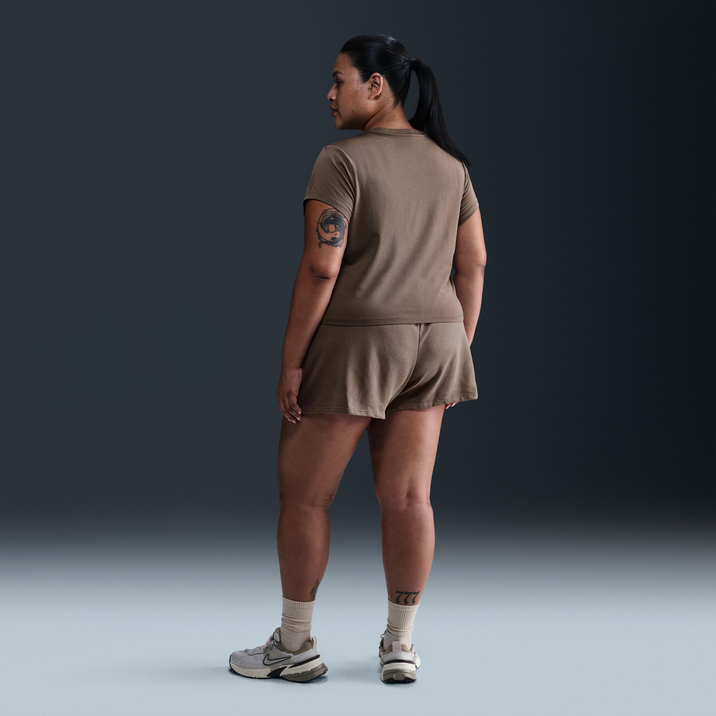 Women's Nike Sportswear Chill Terry Mid-Rise 4" French Terry Shorts (Plus Size) Product Image
