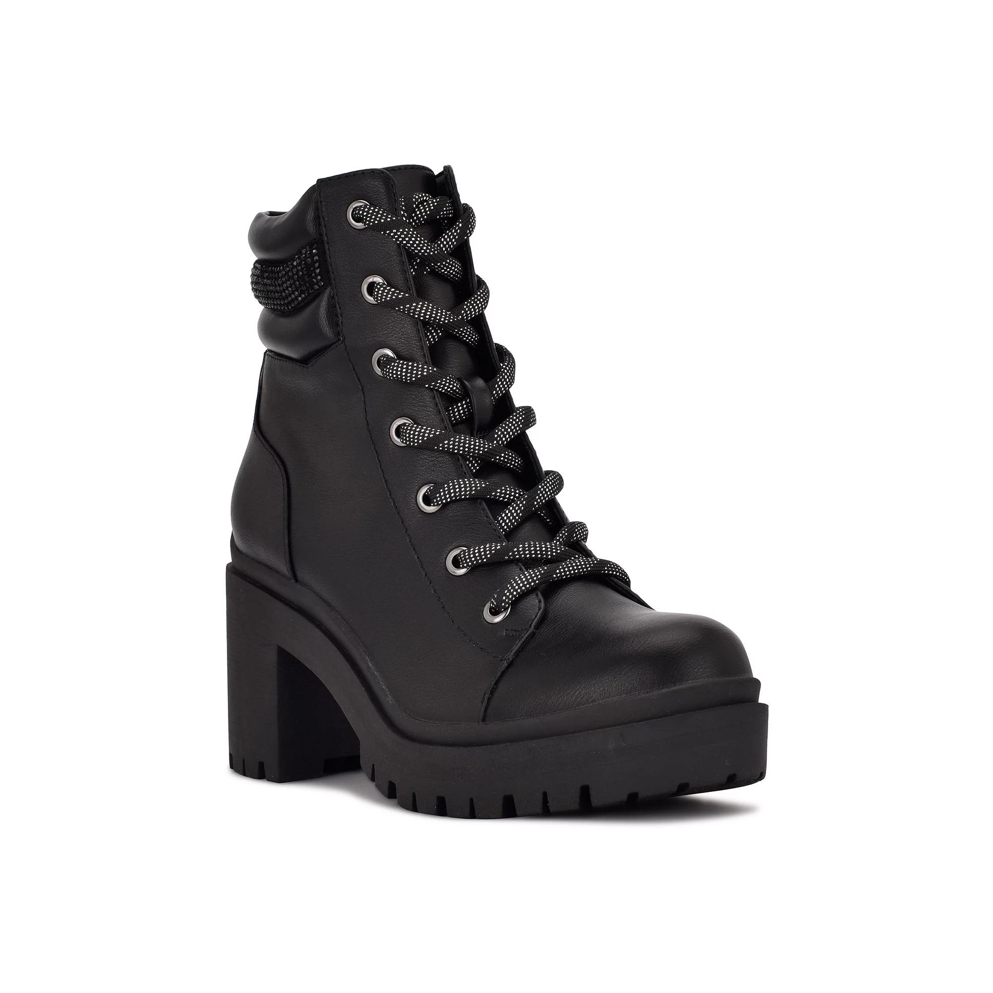 Nine West Quona Women's Combat Boots, Size: 10, Black Product Image