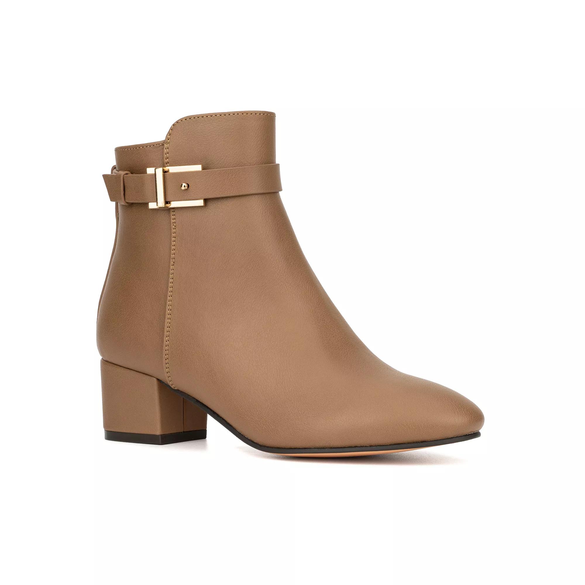 New York & Company Flori Buckle Womens Ankle Boots Product Image