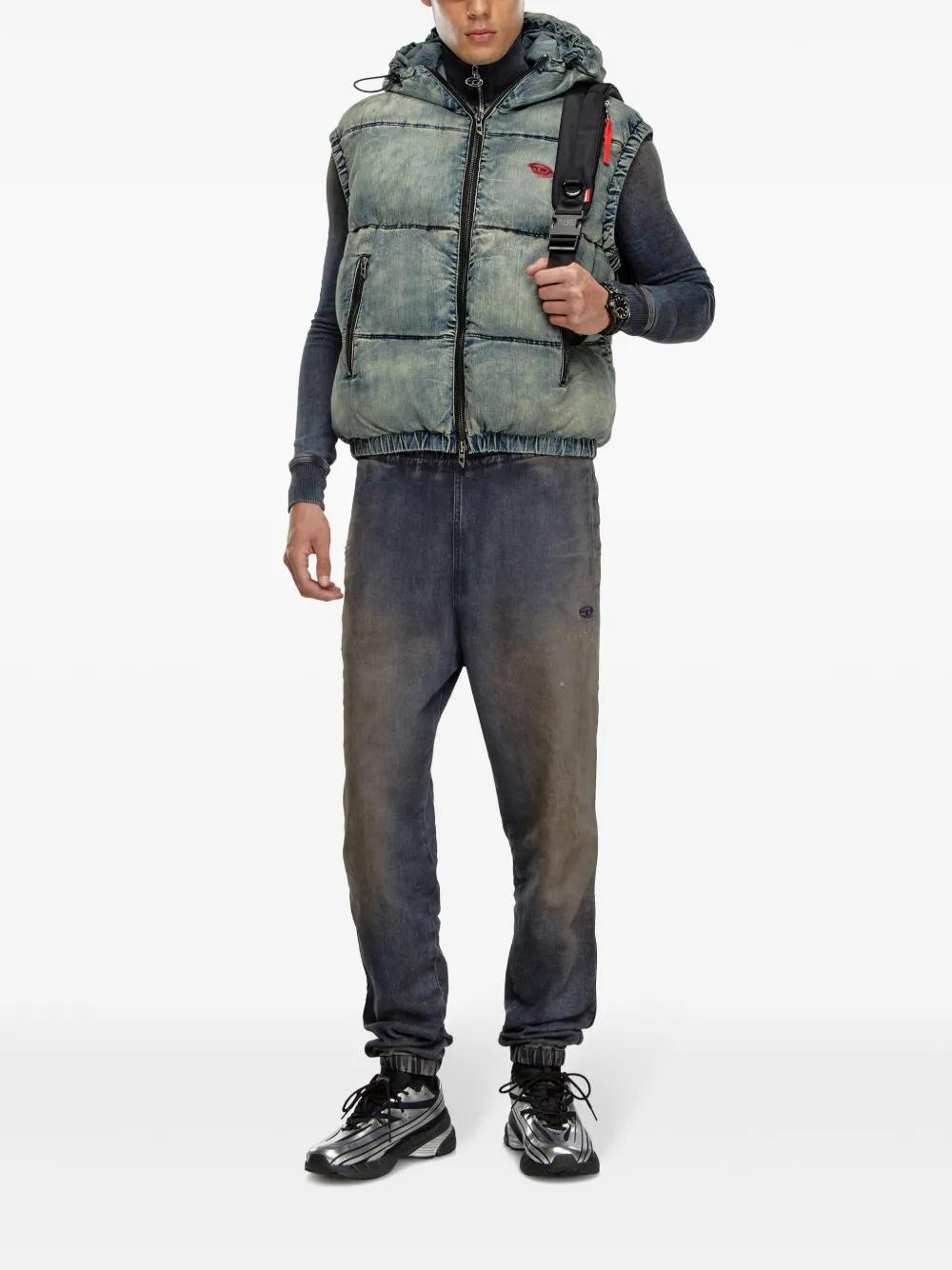 padded denim gillet Product Image