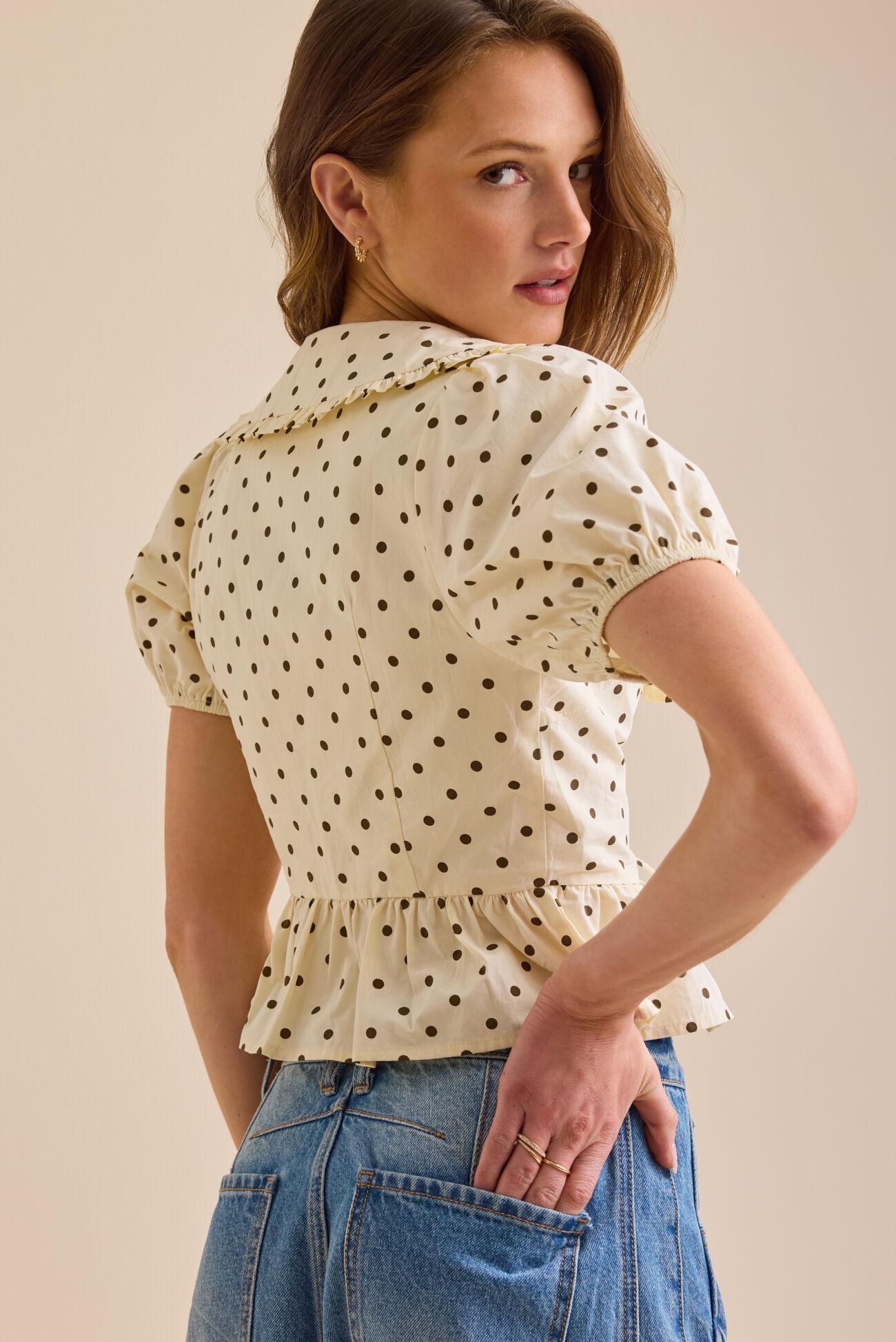 Randa Polka Dot Blouse Product Image