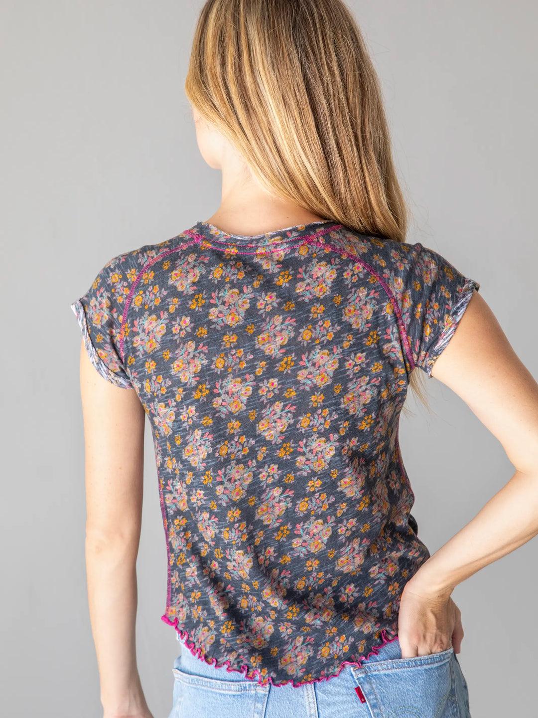 Lily Cotton Short Sleeve Tee Shirt - Spread Kindness Product Image