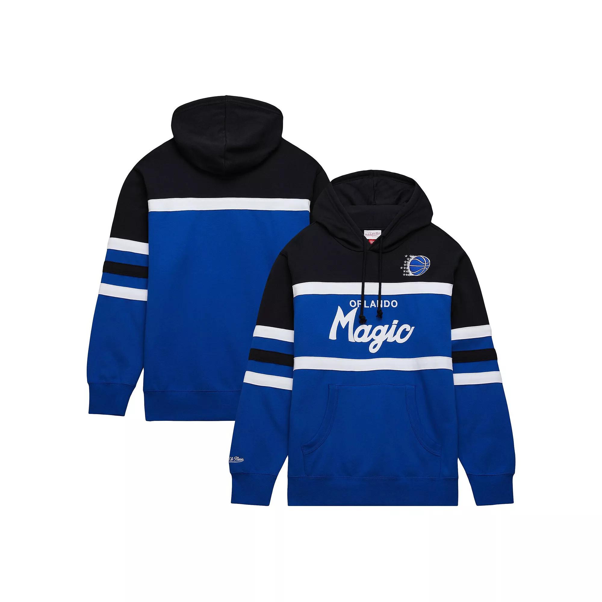 Men's Mitchell & Ness Blue/Black Orlando Magic Head Coach Pullover Hoodie,  Product Image