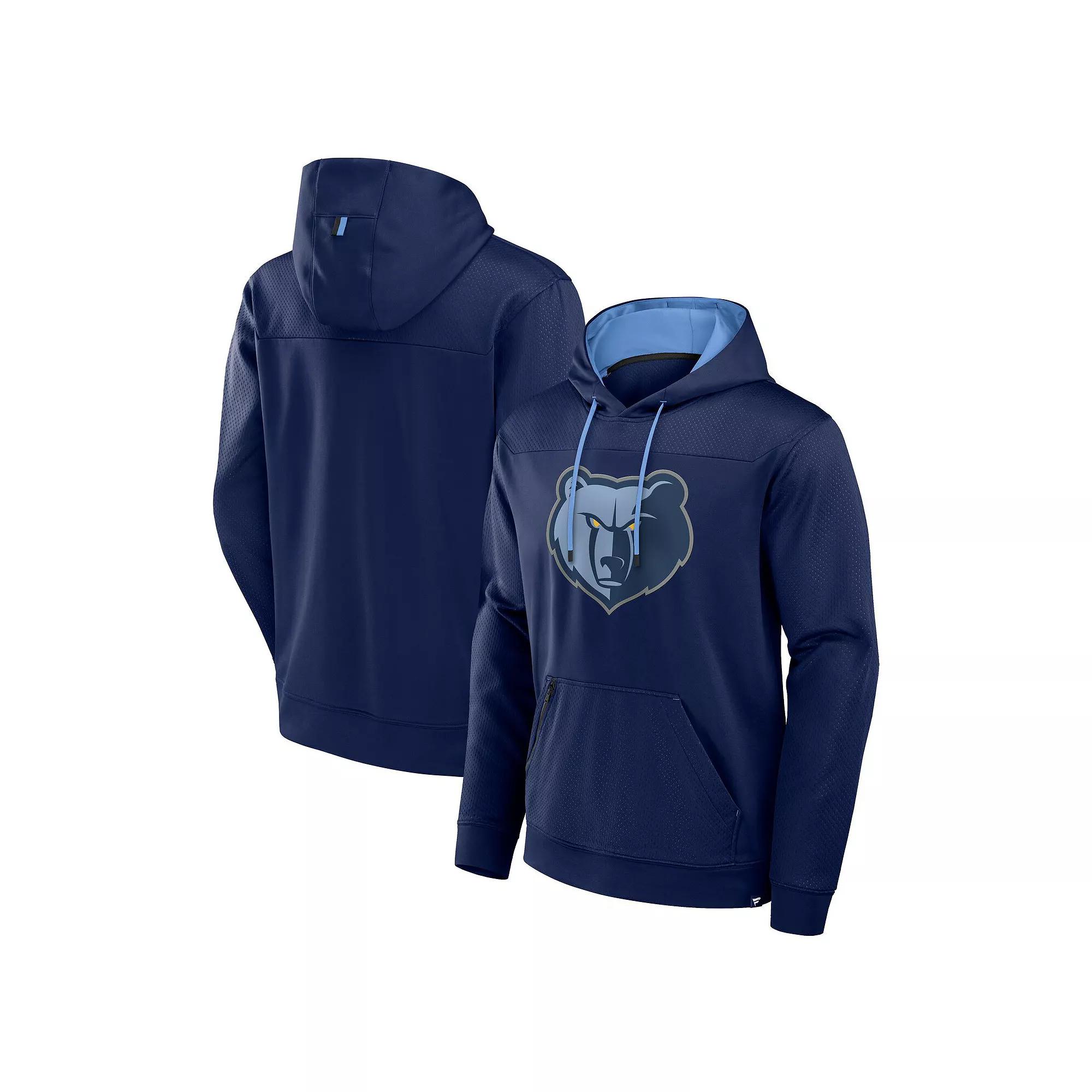 Men's Fanatics Navy Memphis Grizzlies Reserve Defender Pullover Hoodie, Size: Medium, Grz Blue Product Image