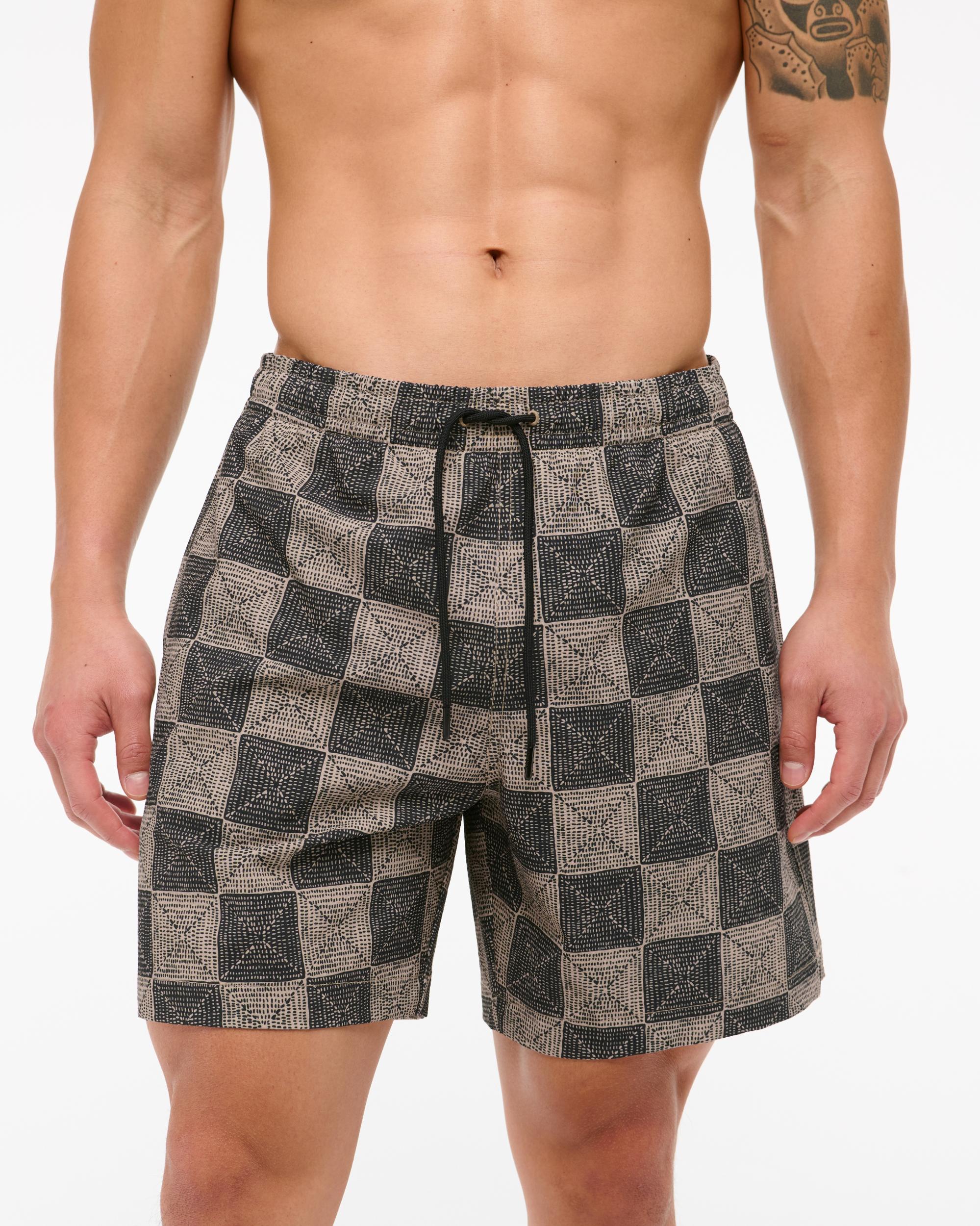 Pull-On Seersucker Swim Trunk Product Image