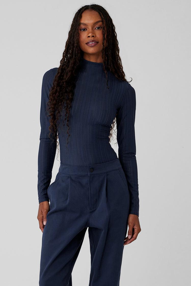 Euphoria Long Sleeve Bodysuit - Navy Product Image