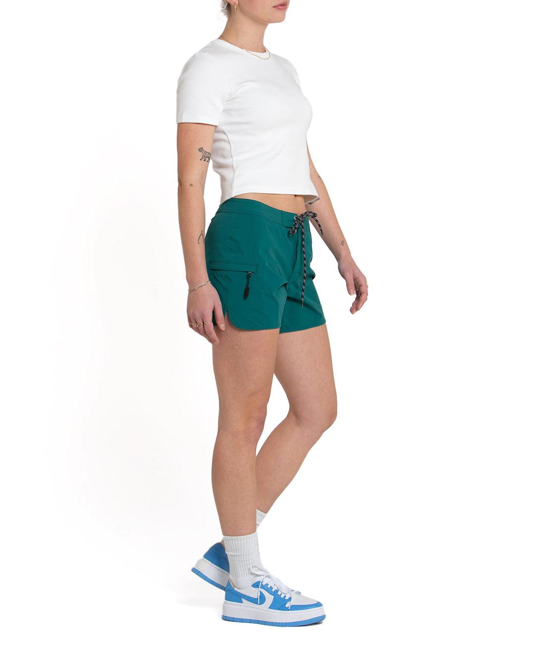 Earth Vibe Boardshort - Alpine Green Product Image