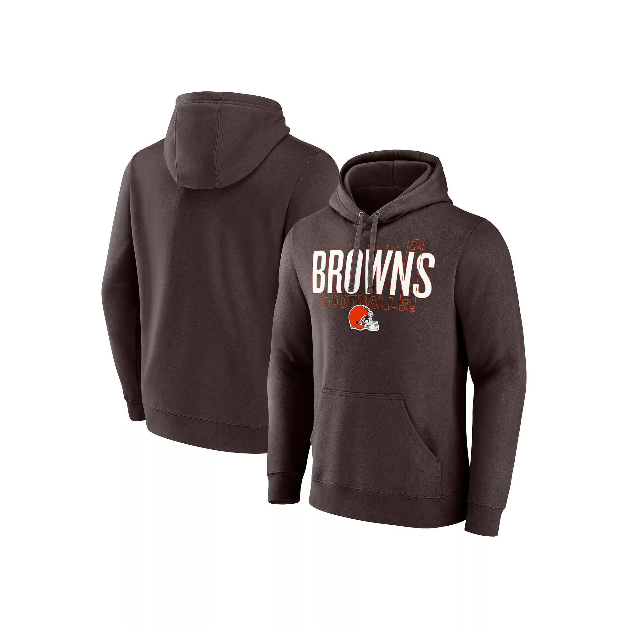 Men's Fanatics Brown Cleveland Browns Pylon Outline Pullover Hoodie,  Product Image